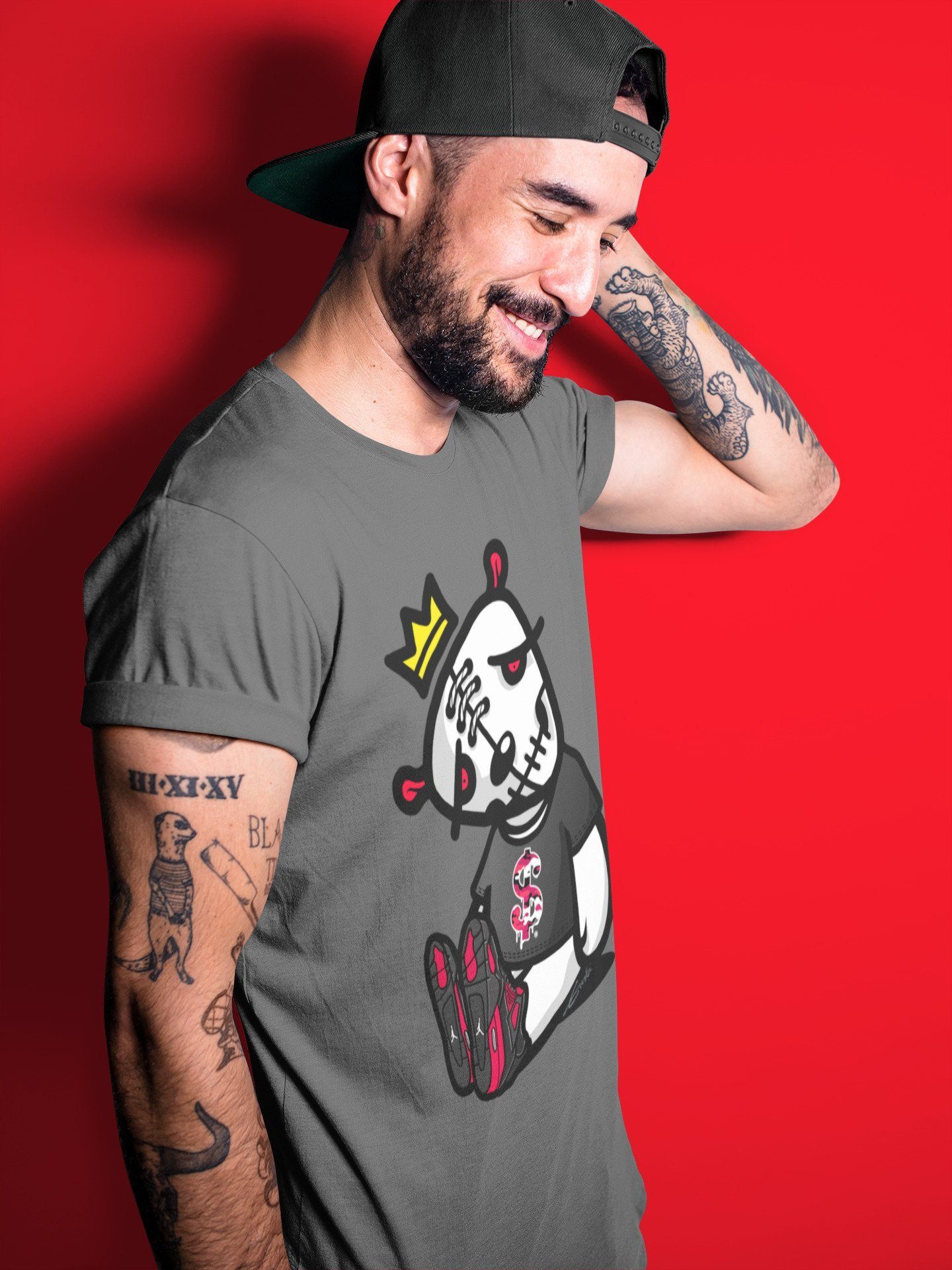 Dead Dolls Unisex Tops - Air Jordan 4 Red Thunder