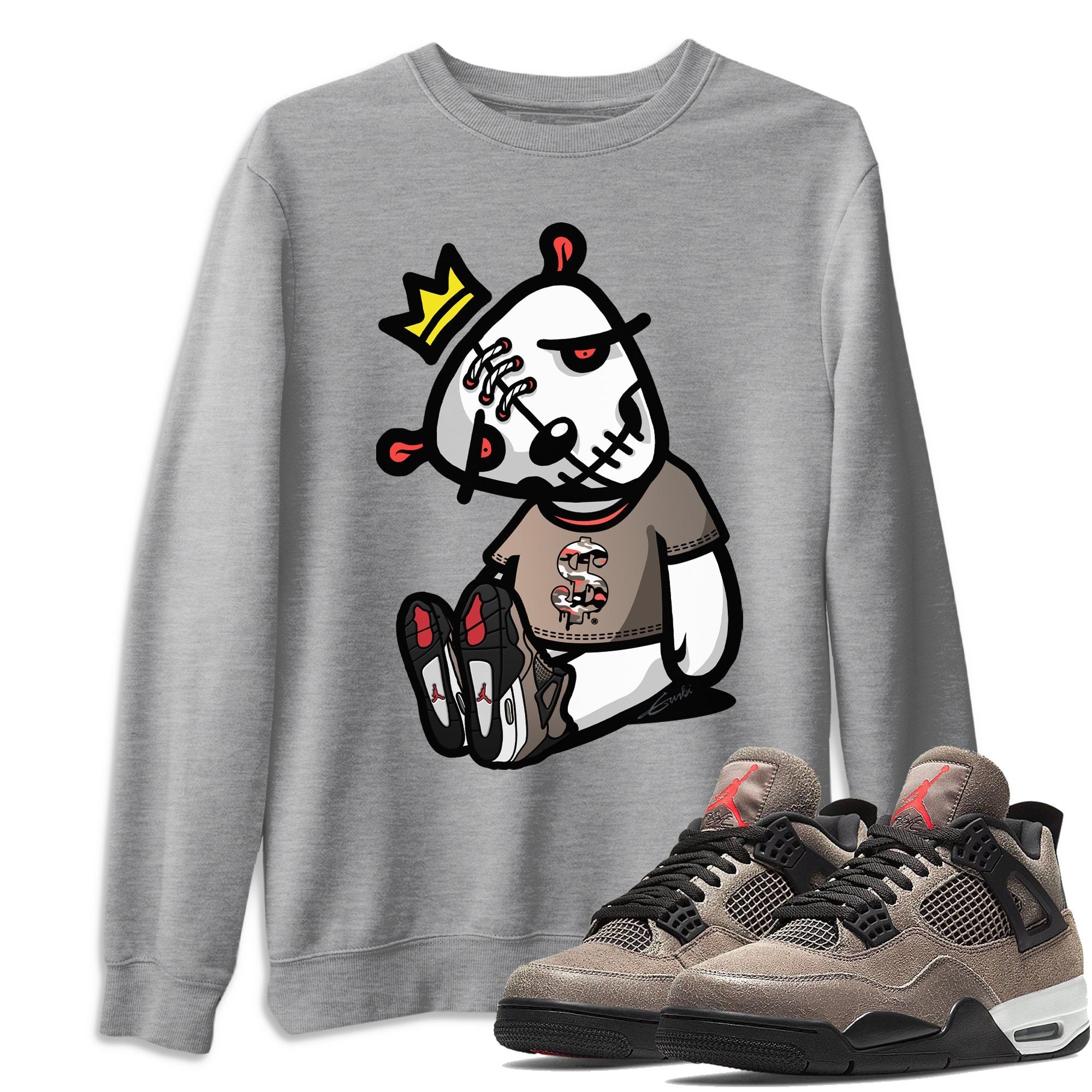 Dead Dolls Unisex Tops - Air Jordan 4 Taupe Haze