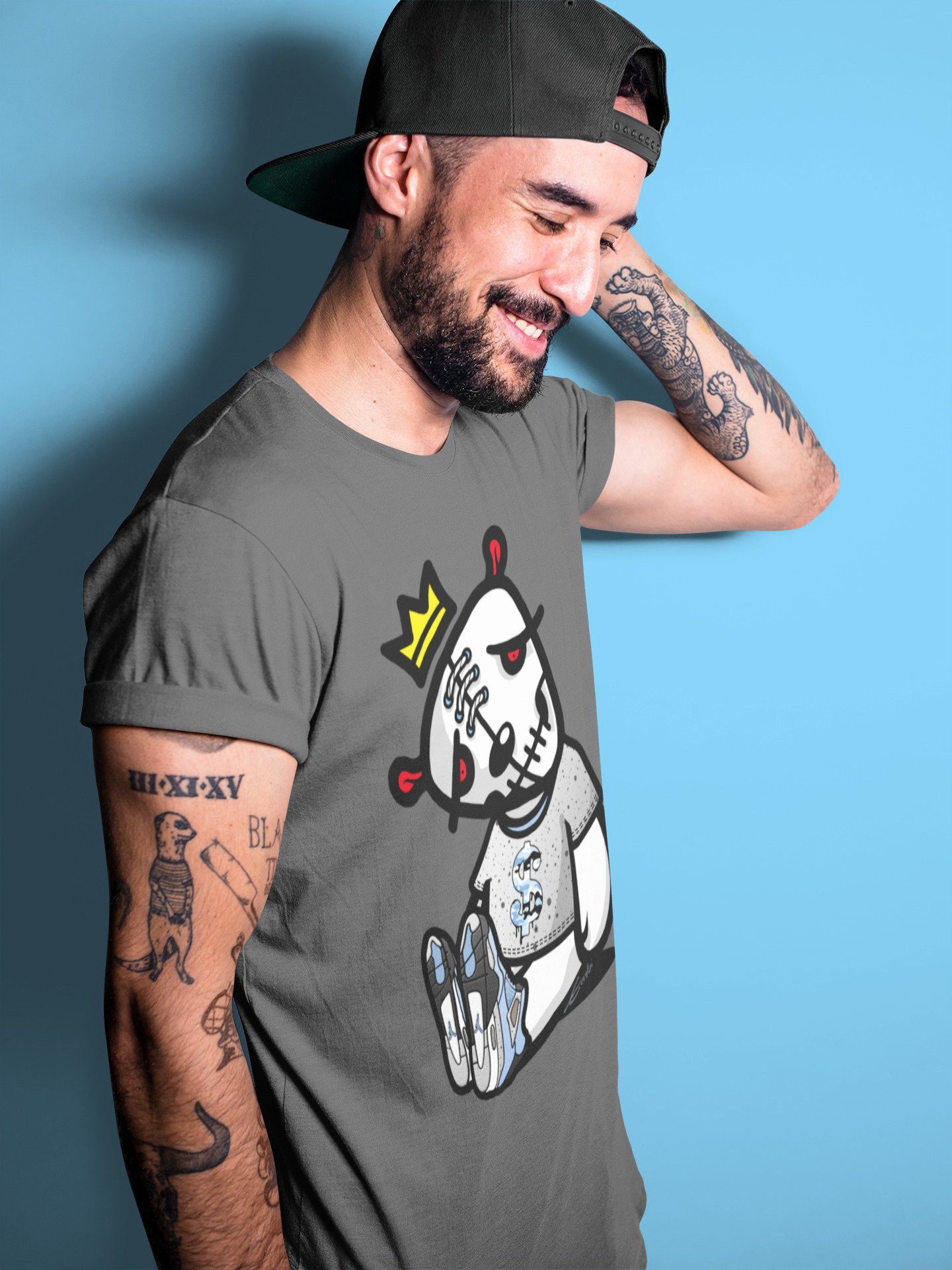 Dead Dolls Unisex Tops - Air Jordan 4 University Blue