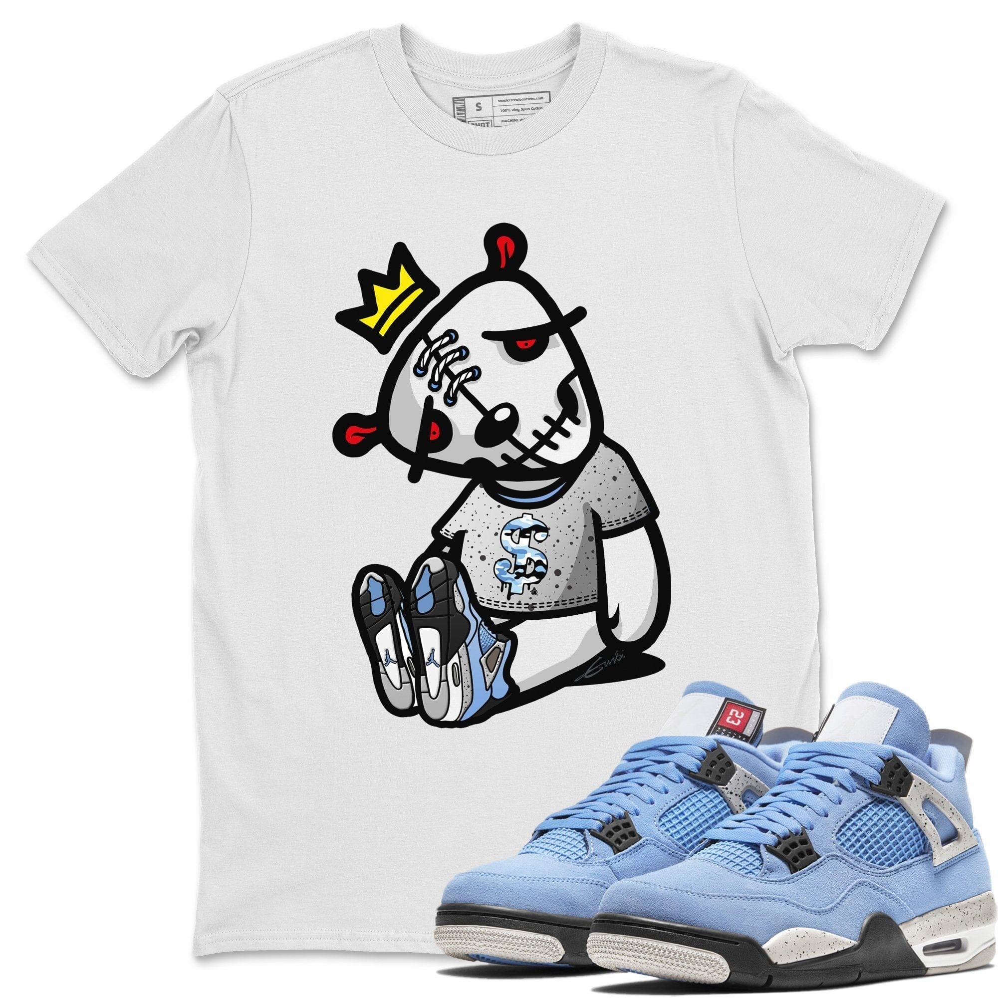 Dead Dolls Unisex Tops - Air Jordan 4 University Blue