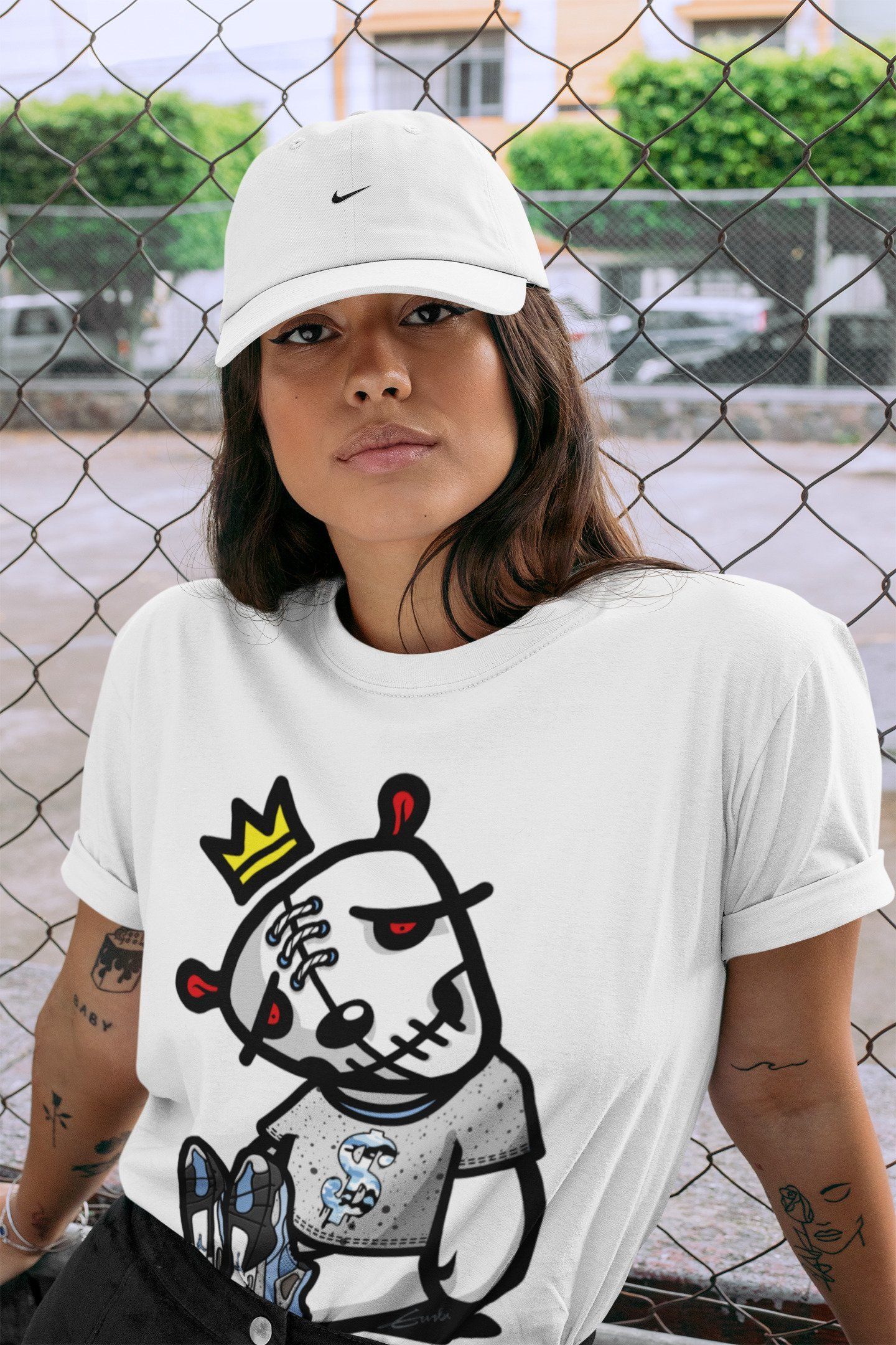 Dead Dolls Unisex Tops - Air Jordan 4 University Blue