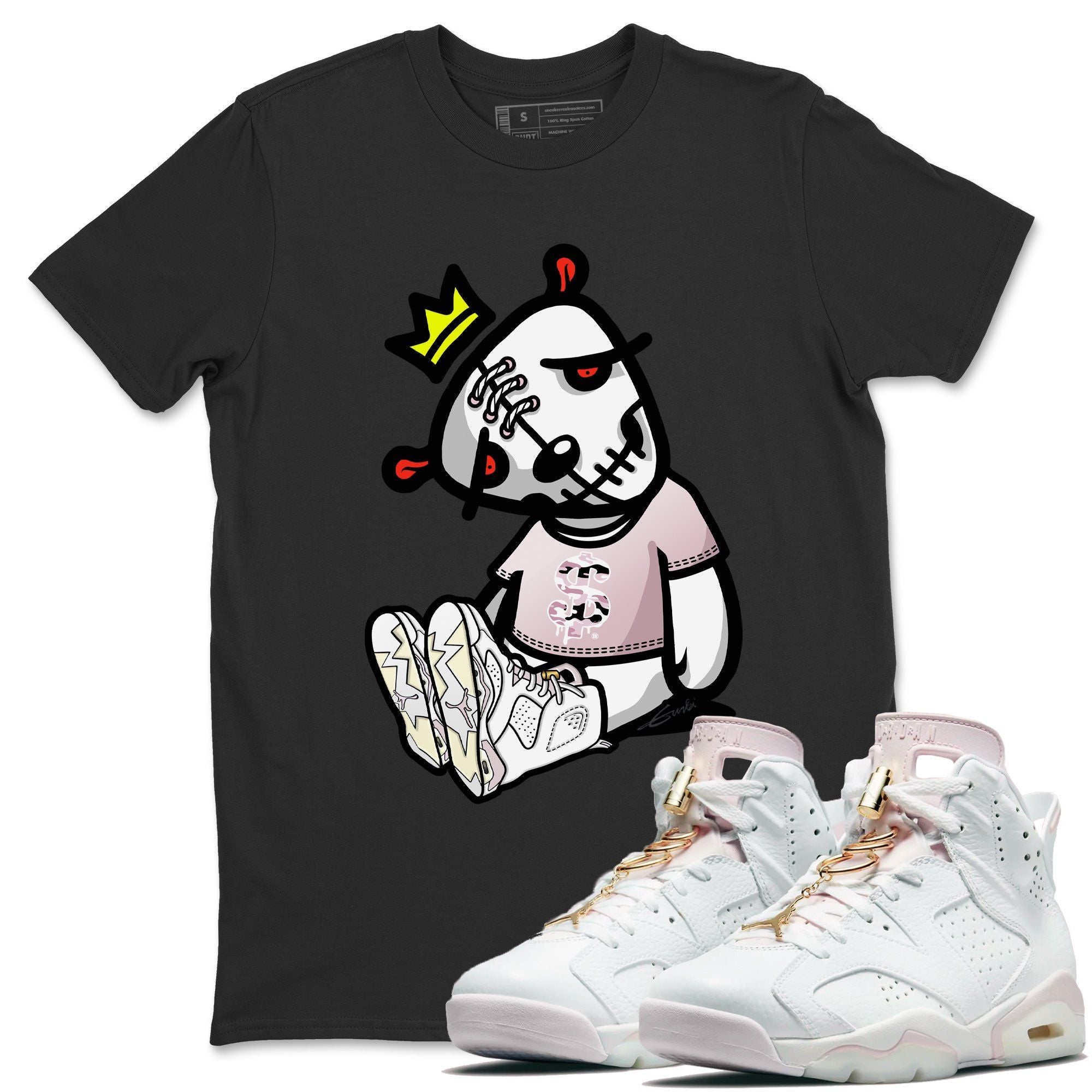 Dead Dolls Unisex Tops - Air Jordan 6 Gold Hoops
