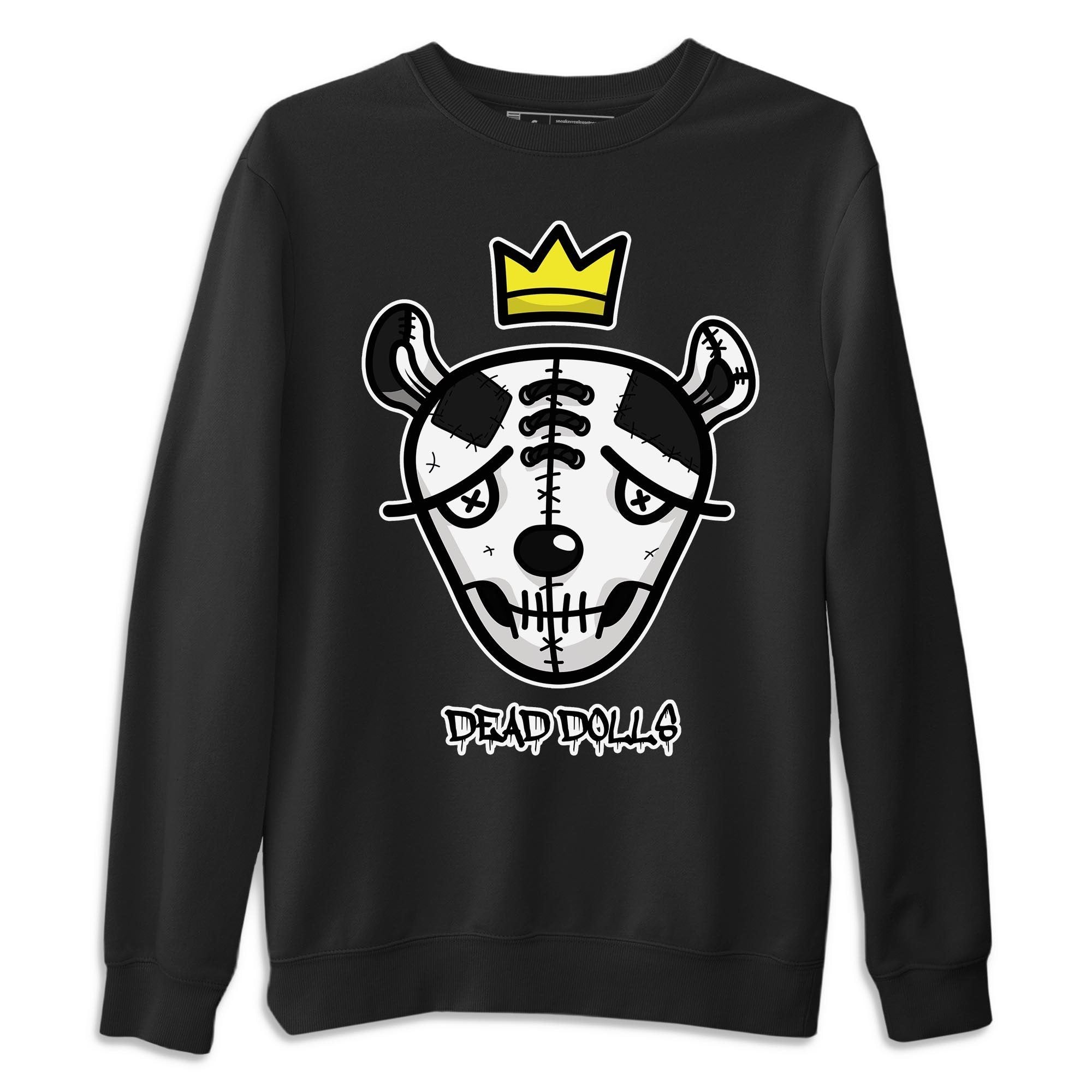 Dead Dolls Face Unisex Tops - Air Jordan 1 Black White