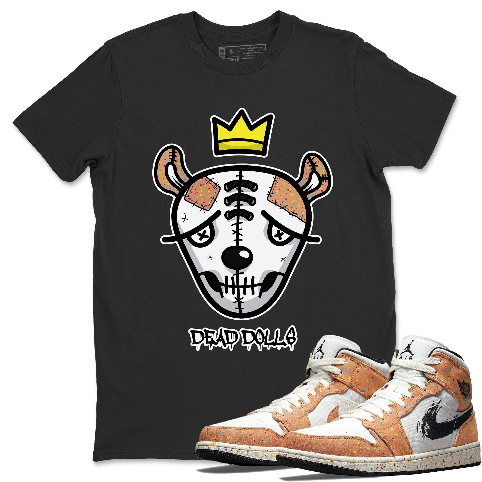 Dead Dolls Face Unisex Tops - Air Jordan 1 Brushstroke