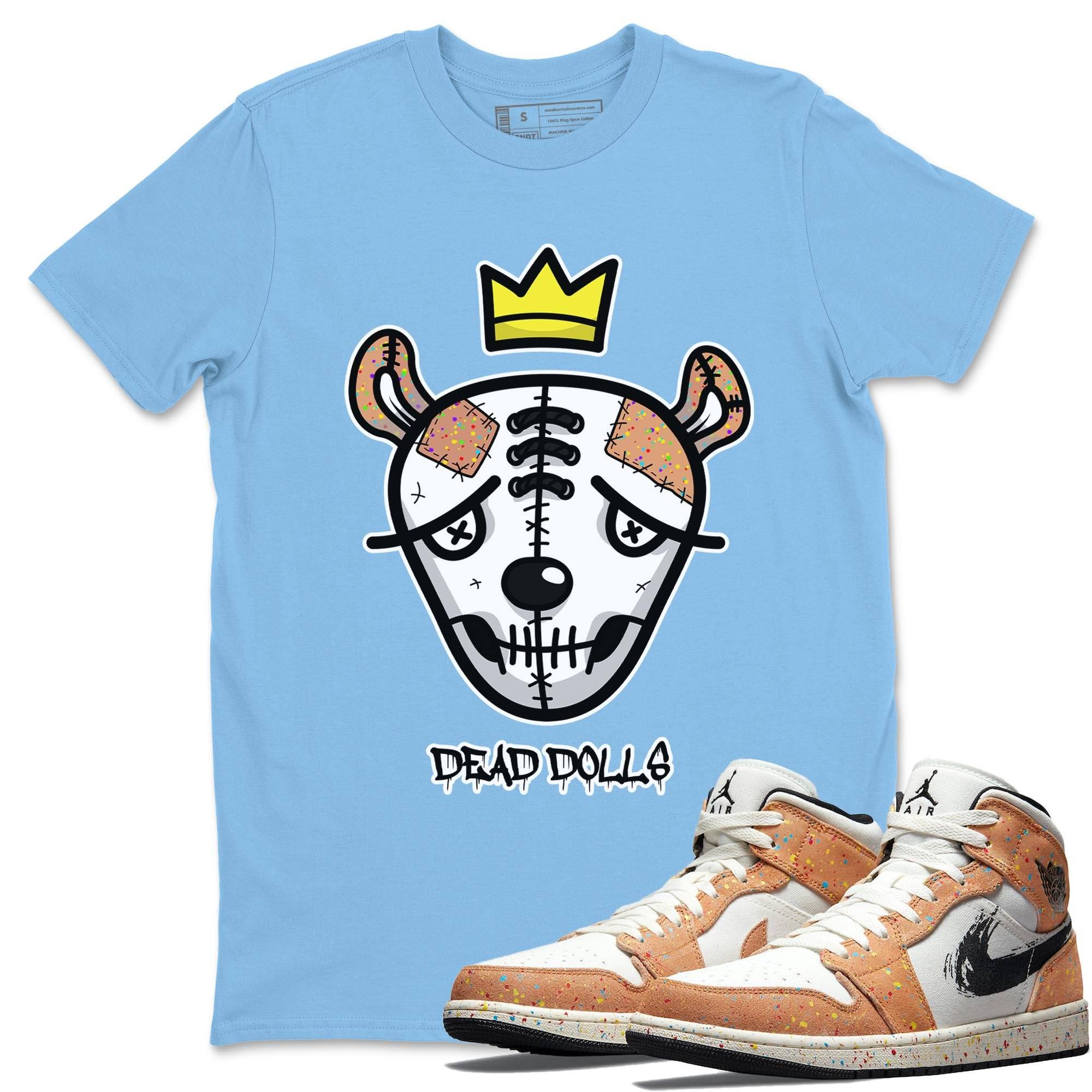 Dead Dolls Face Unisex Tops - Air Jordan 1 Brushstroke