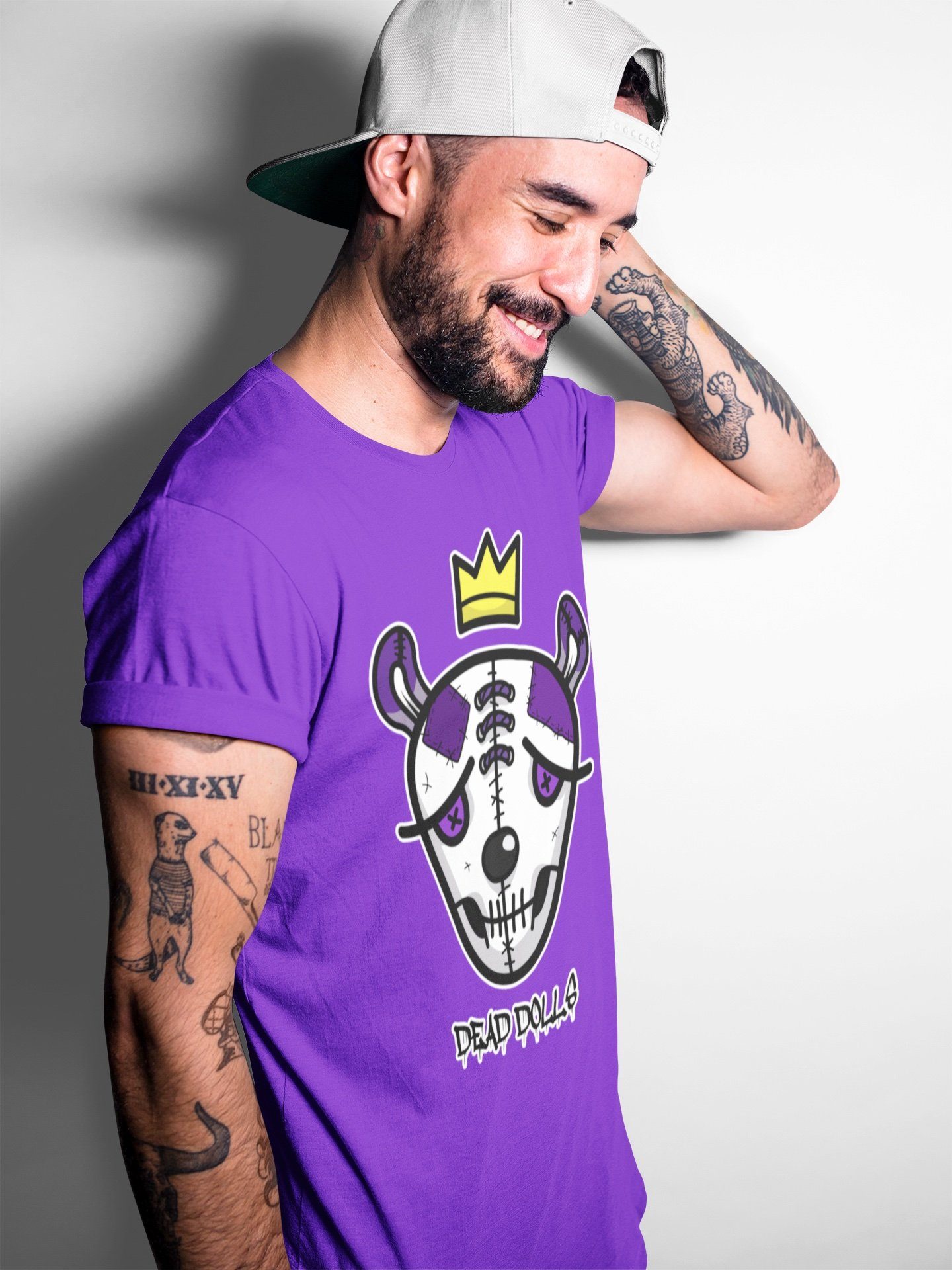 Dead Dolls Face Unisex Tops - Air Jordan 1 WMNS Court Purple