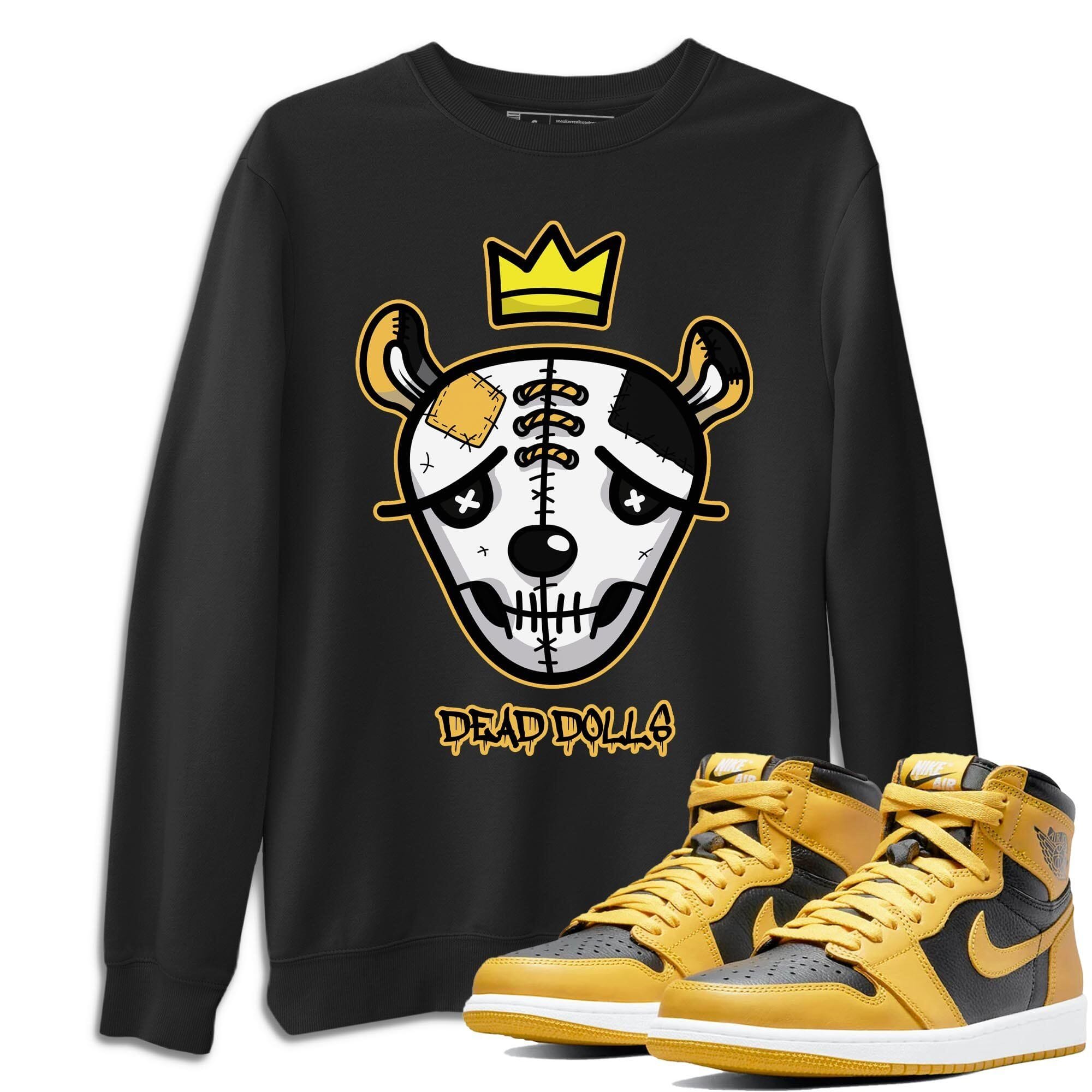 Dead Dolls Face Unisex Tops - Air Jordan 1 Pollen
