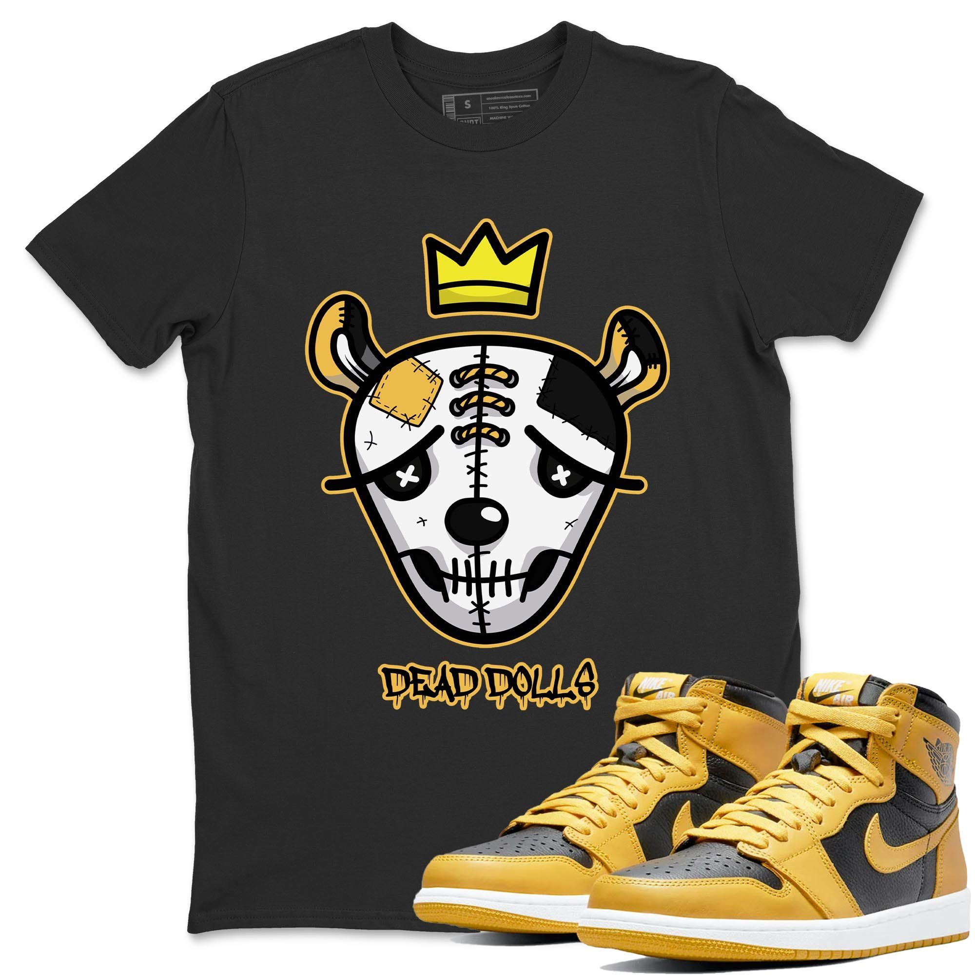 Dead Dolls Face Unisex Tops - Air Jordan 1 Pollen