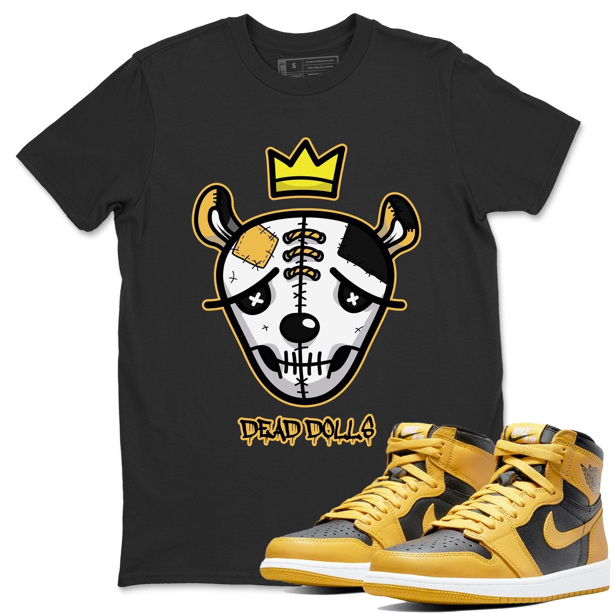 Dead Dolls Face Unisex Tops - Air Jordan 1 Pollen