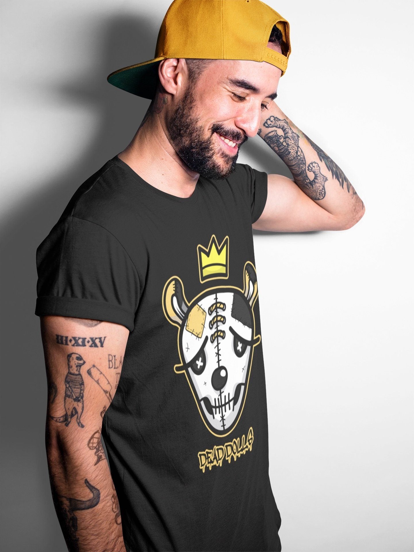 Dead Dolls Face Unisex Tops - Air Jordan 1 Pollen