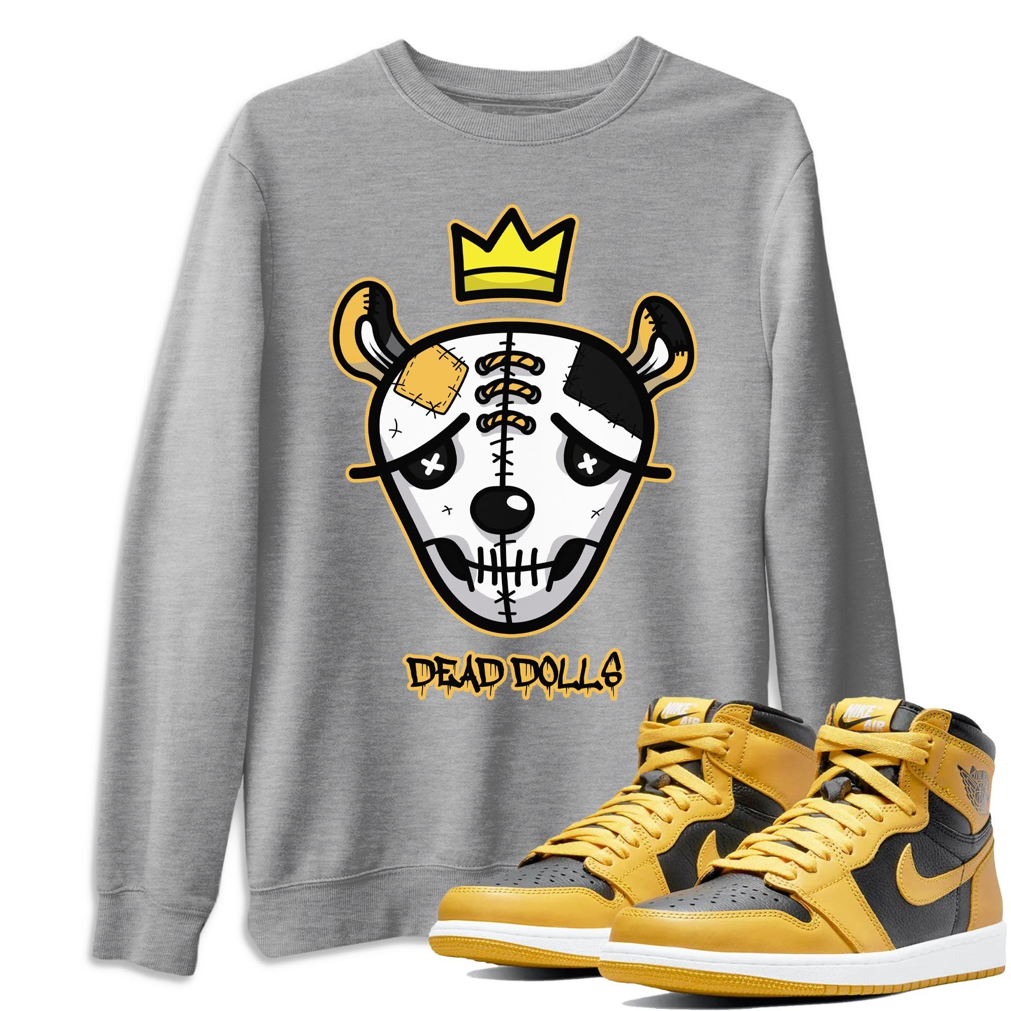 Dead Dolls Face Unisex Tops - Air Jordan 1 Pollen