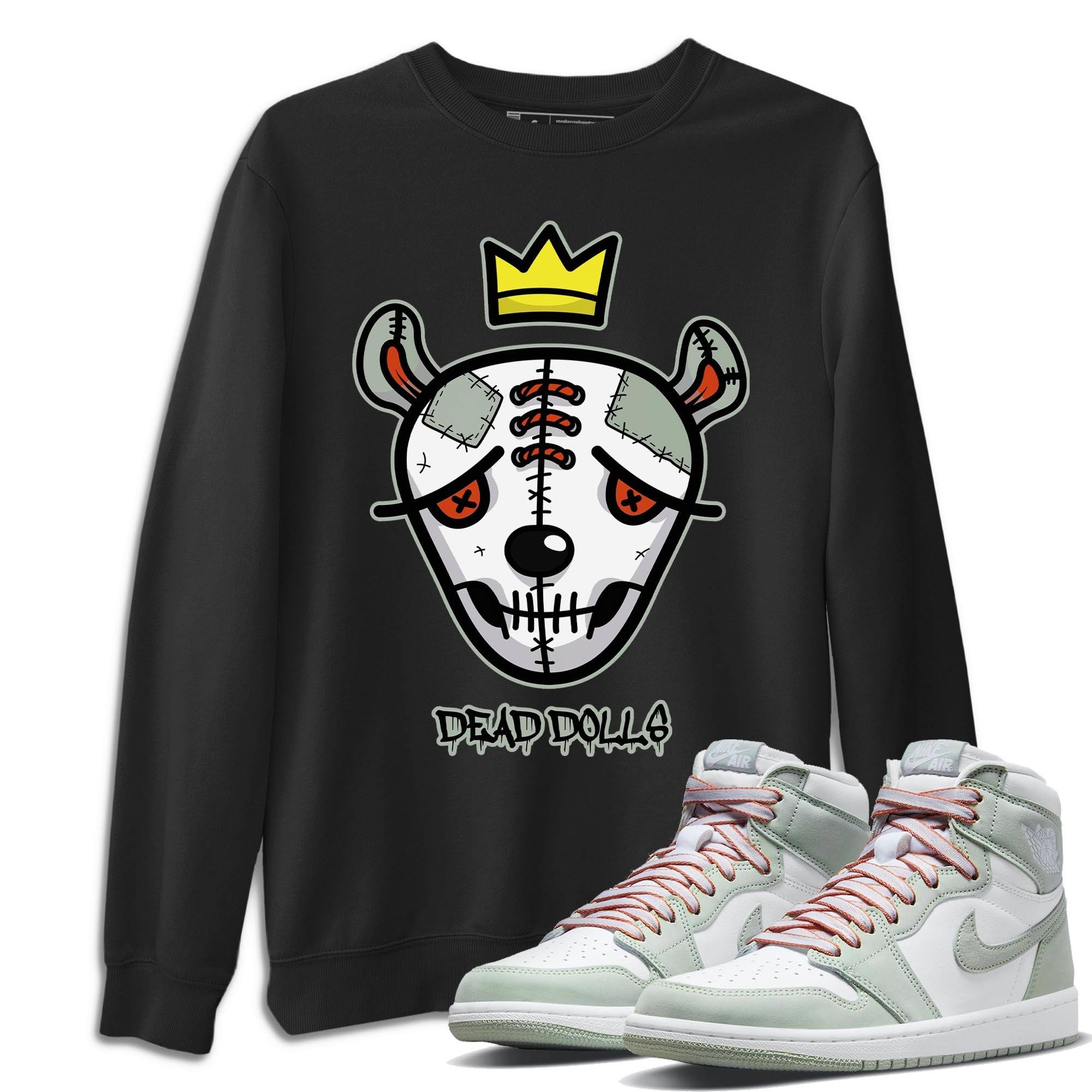 Dead Dolls Face Unisex Tops - Air Jordan 1 Seafoam