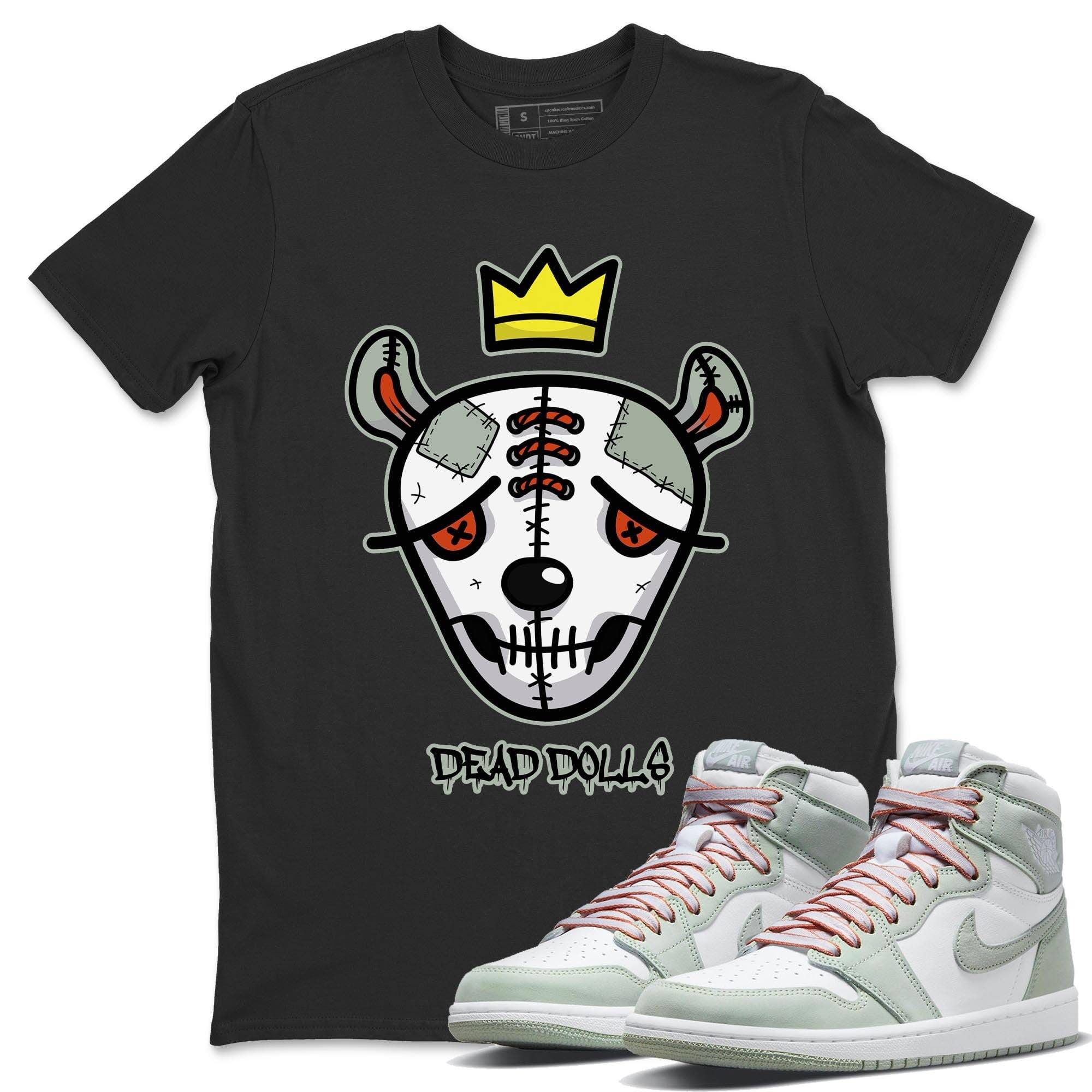 Dead Dolls Face Unisex Tops - Air Jordan 1 Seafoam