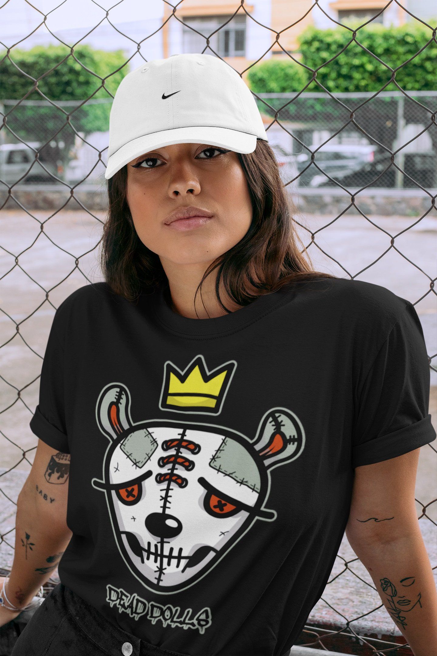 Dead Dolls Face Unisex Tops - Air Jordan 1 Seafoam