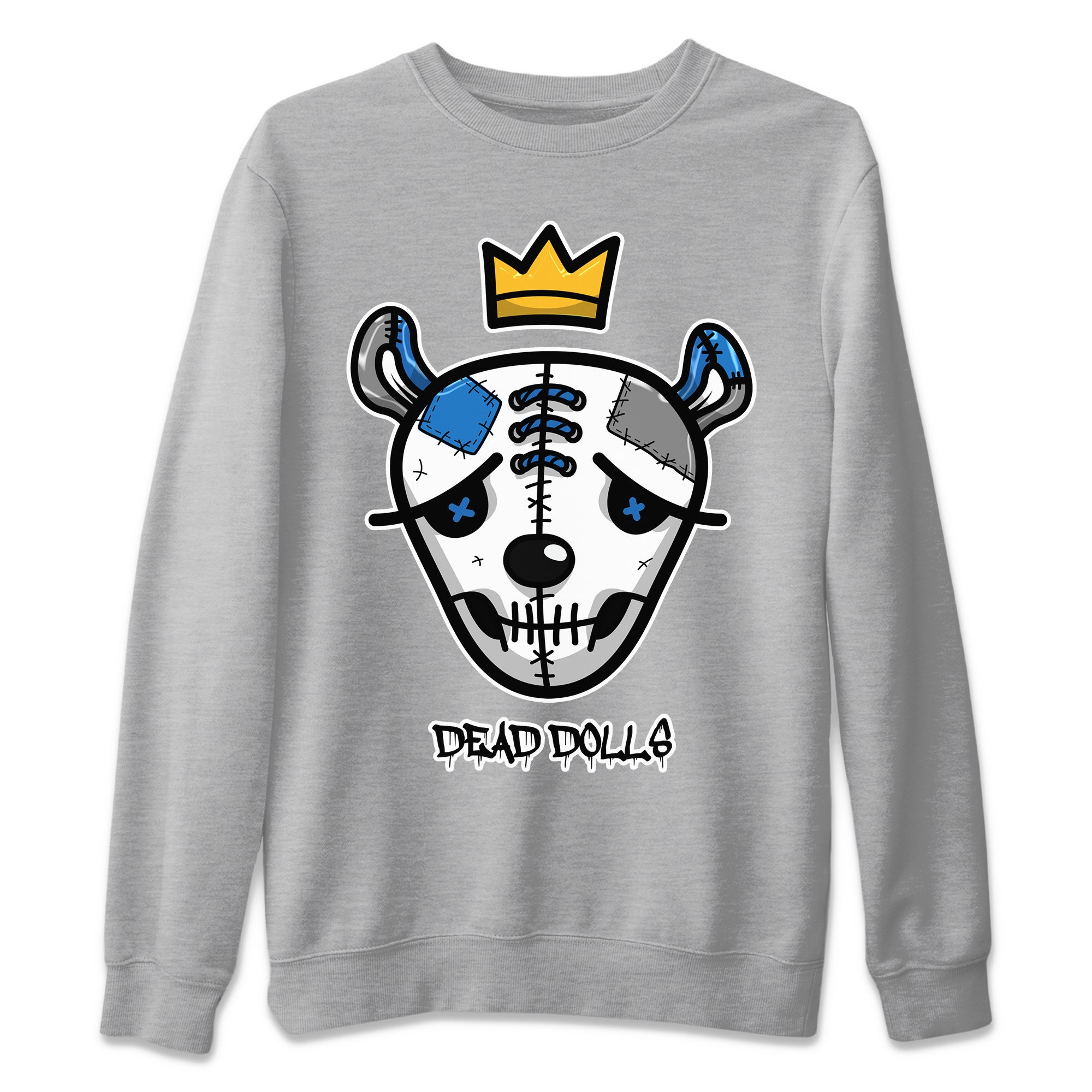 Dead Dolls Face Unisex Tops - Air Jordan 1 True Blue