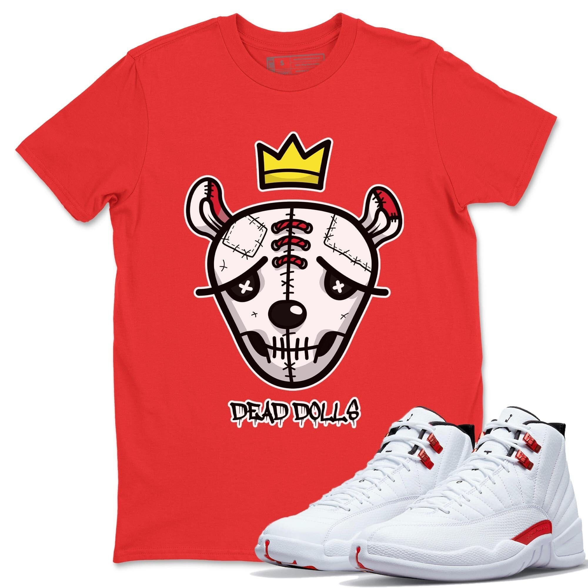 Dead Dolls Face Unisex Tops - Air Jordan 12 Twist