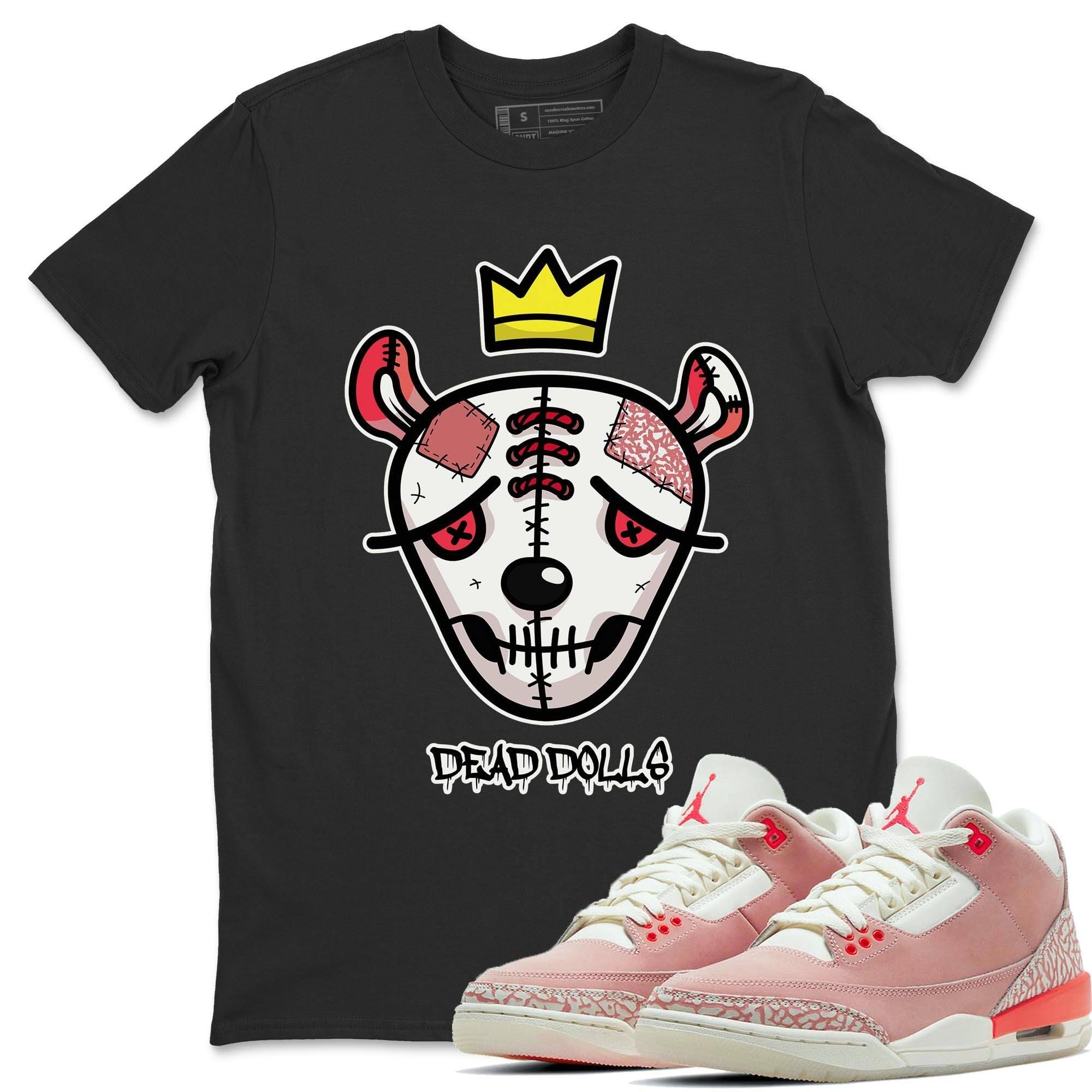 Dead Dolls Face Unisex Tops - Air Jordan 3 Rust Pink