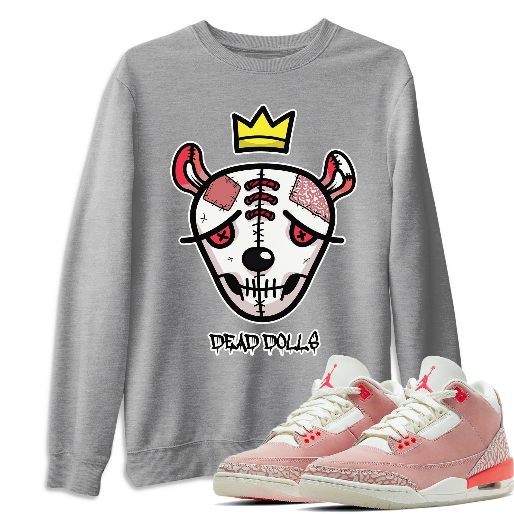 Dead Dolls Face Unisex Tops - Air Jordan 3 Rust Pink