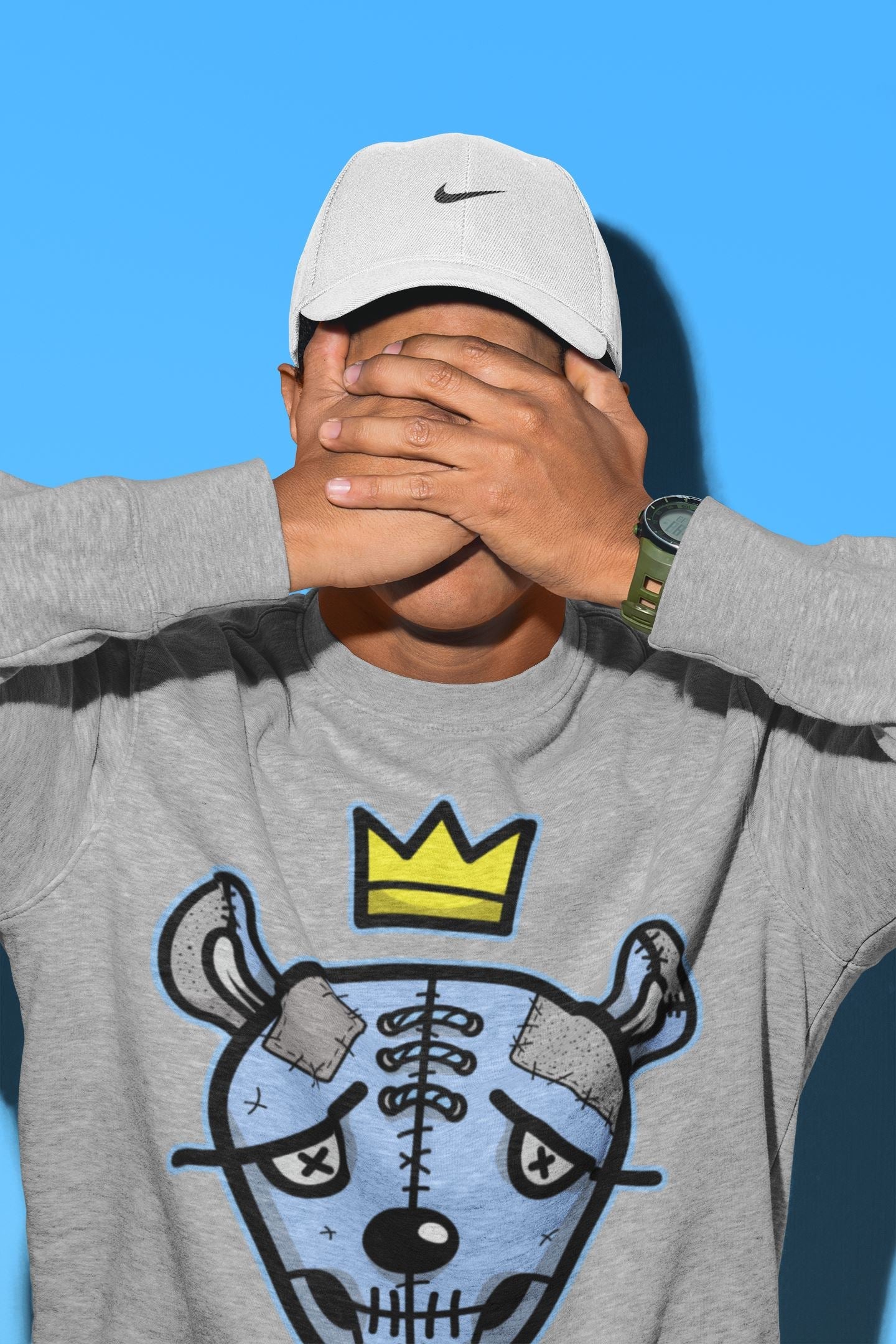 Dead Dolls Face Unisex Tops - Air Jordan 4 University Blue