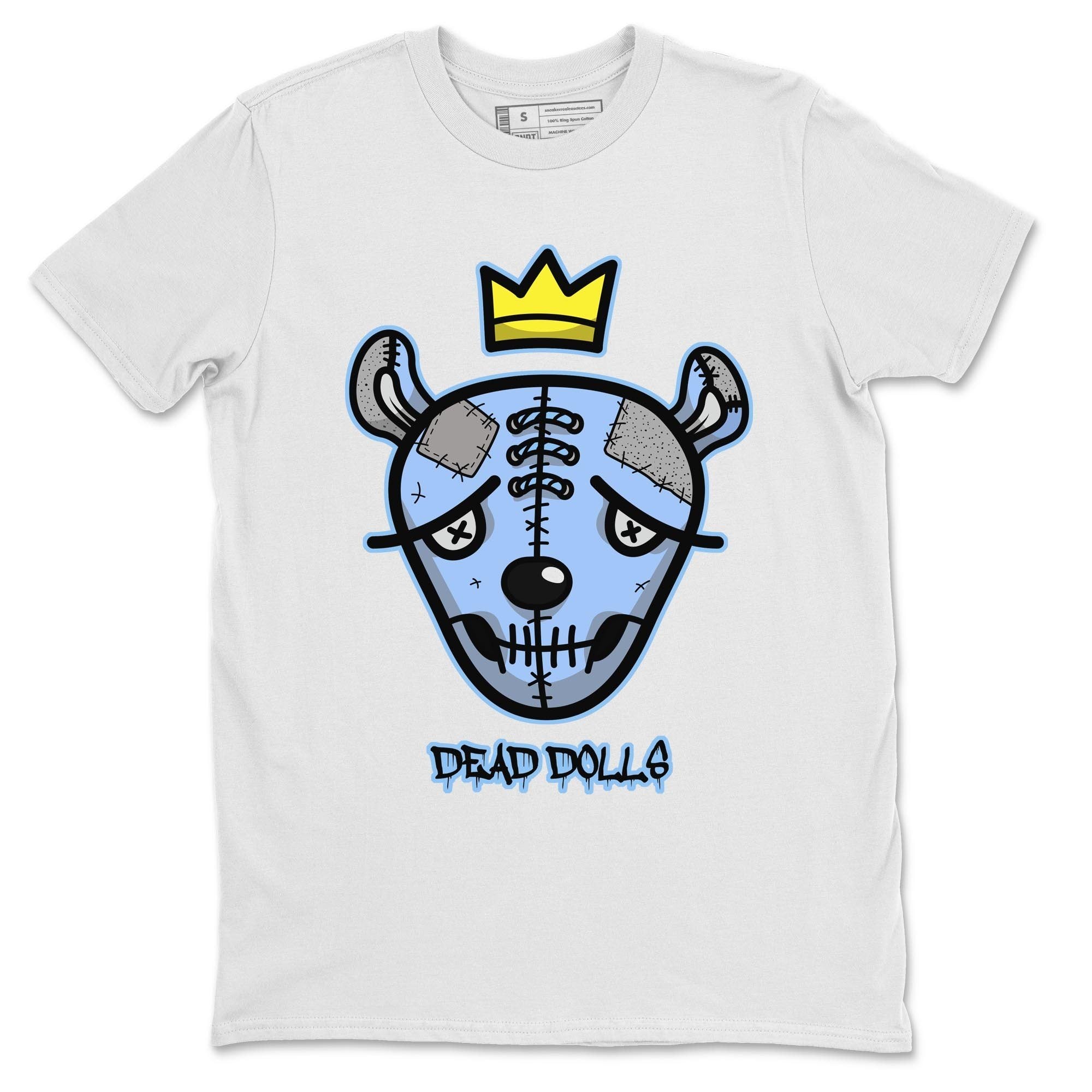 Dead Dolls Face Unisex Tops - Air Jordan 4 University Blue