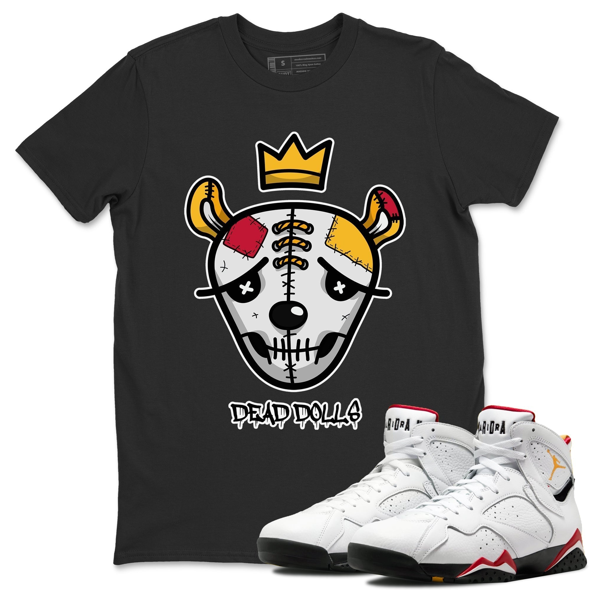 Dead Dolls Face Unisex Tops - Air Jordan 7 Cardinal