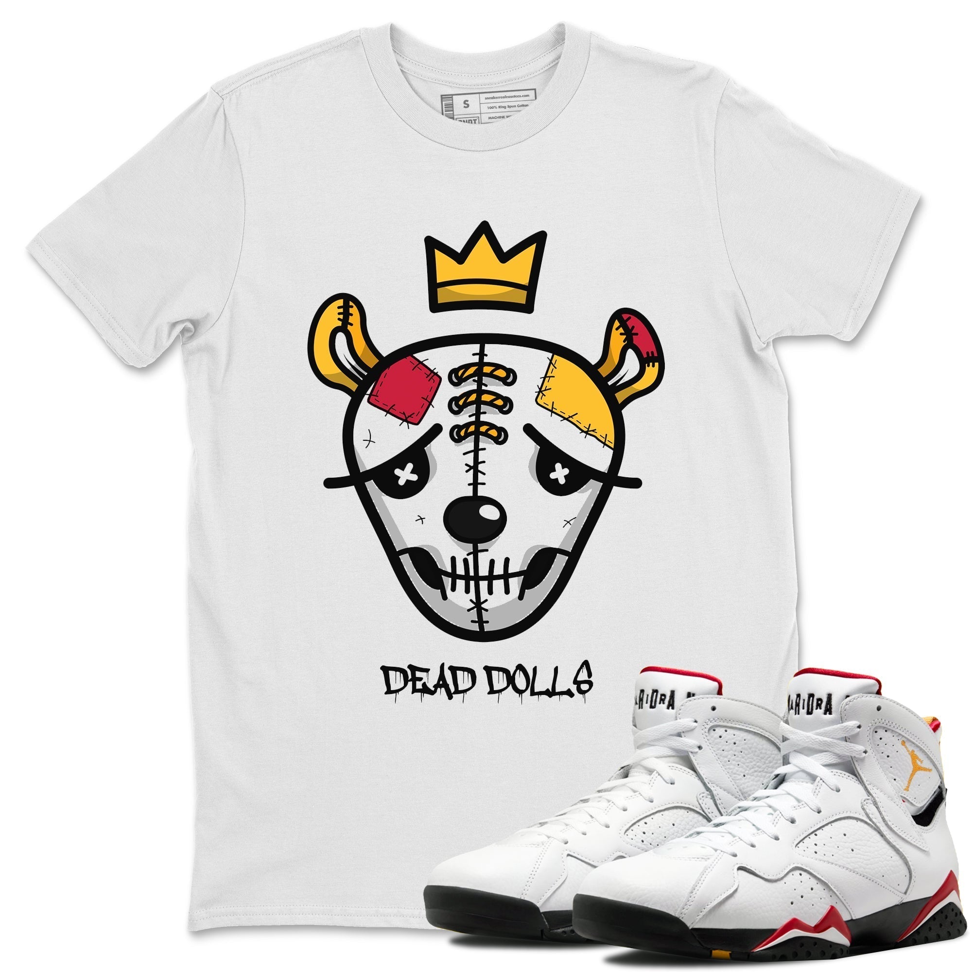 Dead Dolls Face Unisex Tops - Air Jordan 7 Cardinal