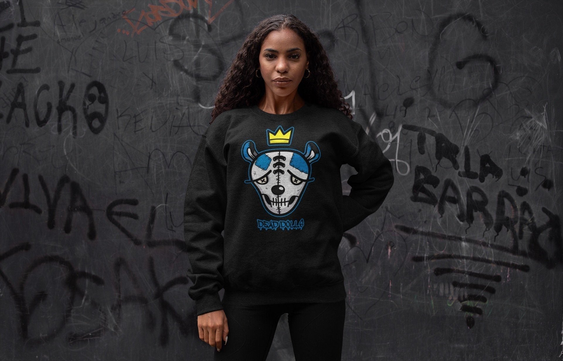 Dead Dolls Face Unisex Tops - Air Jordan 1 Travis Scott Fragment
