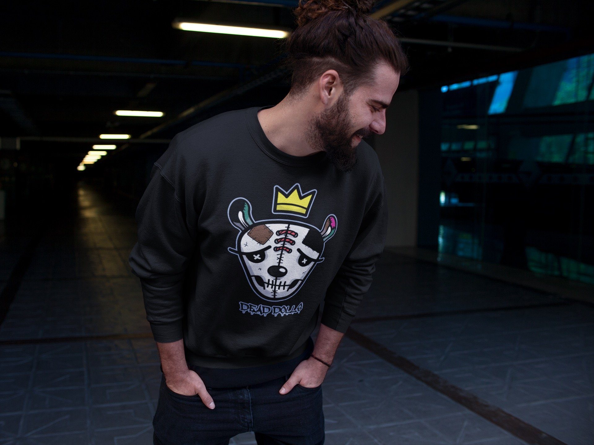 Dead Dolls Face Unisex Tops - Air Jordan 1 Hand Crafted
