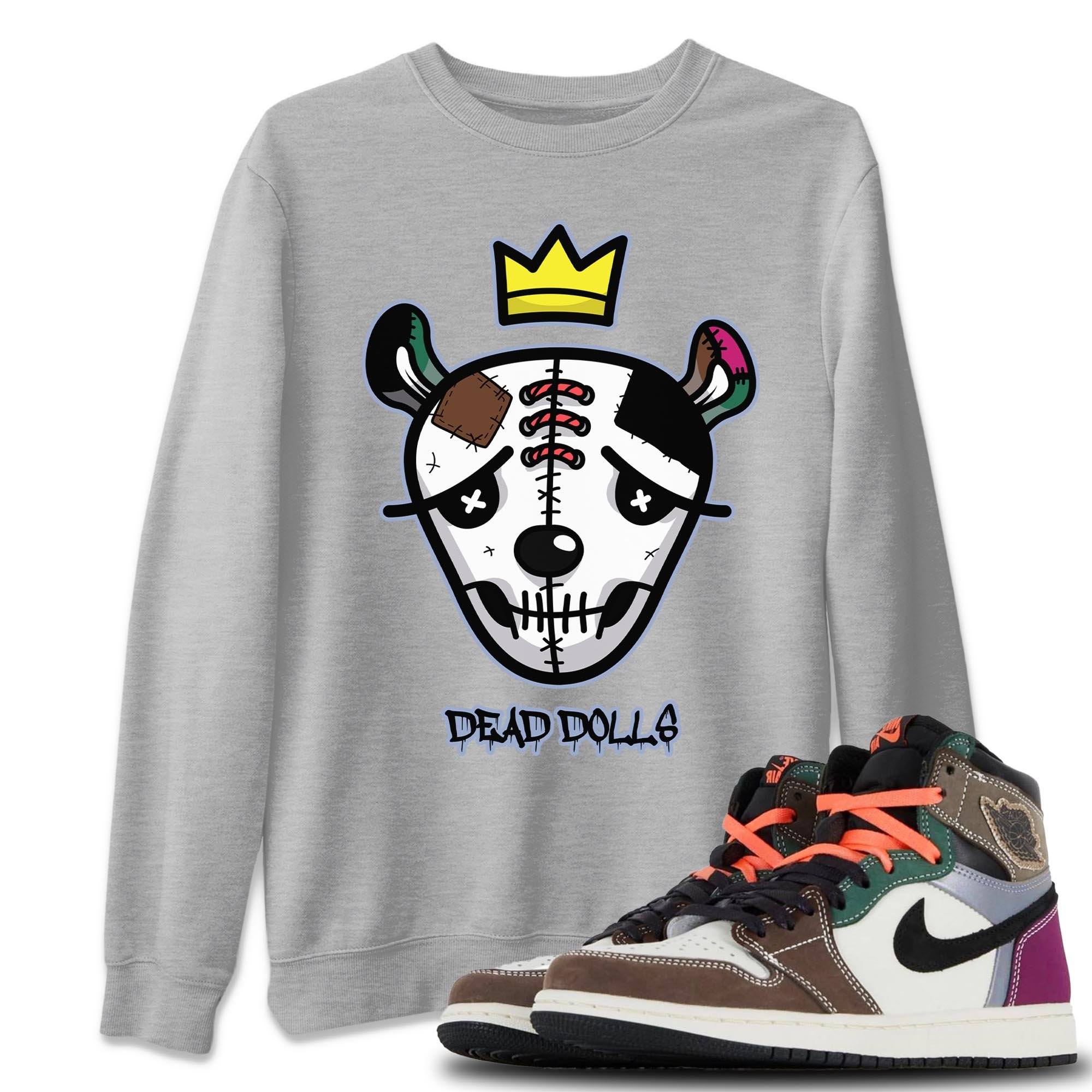 Dead Dolls Face Unisex Tops - Air Jordan 1 Hand Crafted
