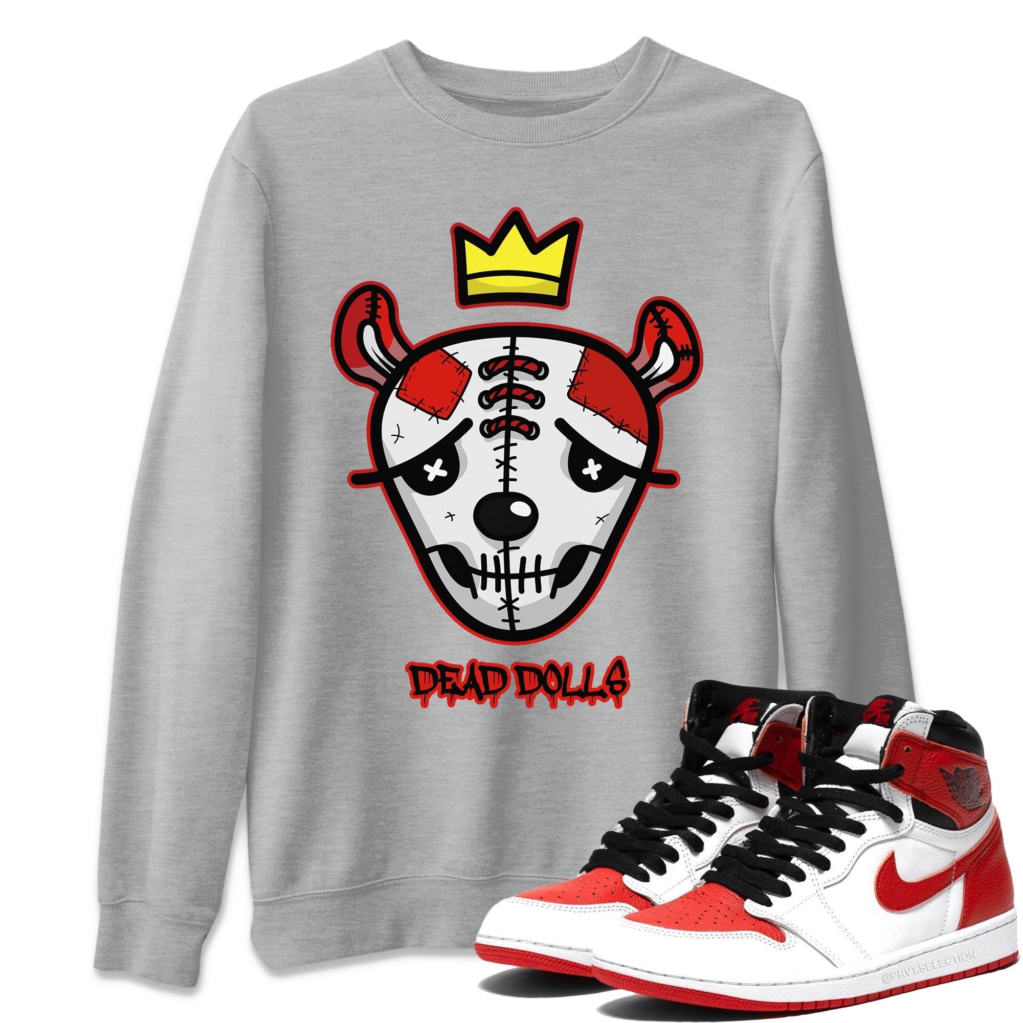 Dead Dolls Face Unisex Tops - Air Jordan 1 Heritage
