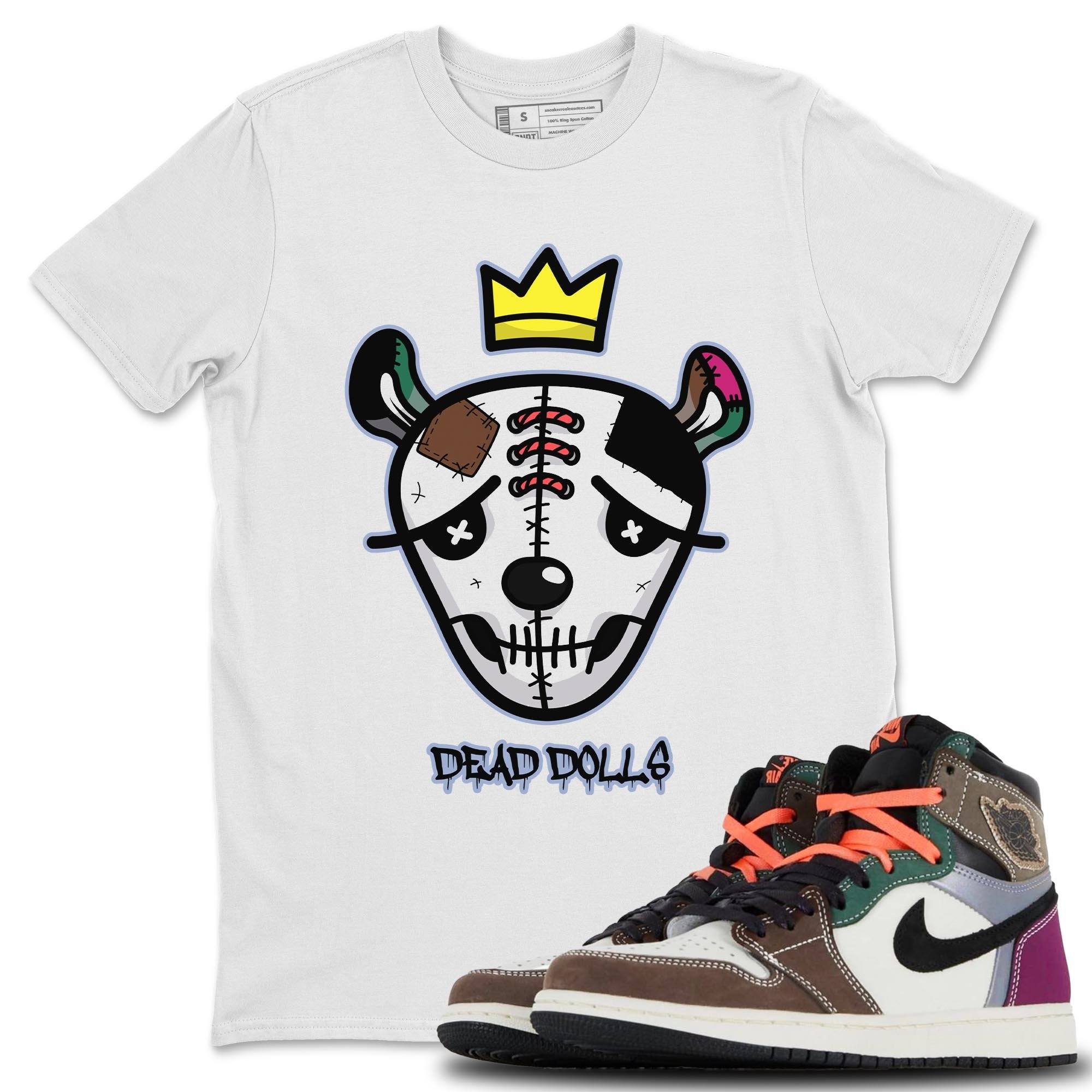 Dead Dolls Face Unisex Tops - Air Jordan 1 Hand Crafted