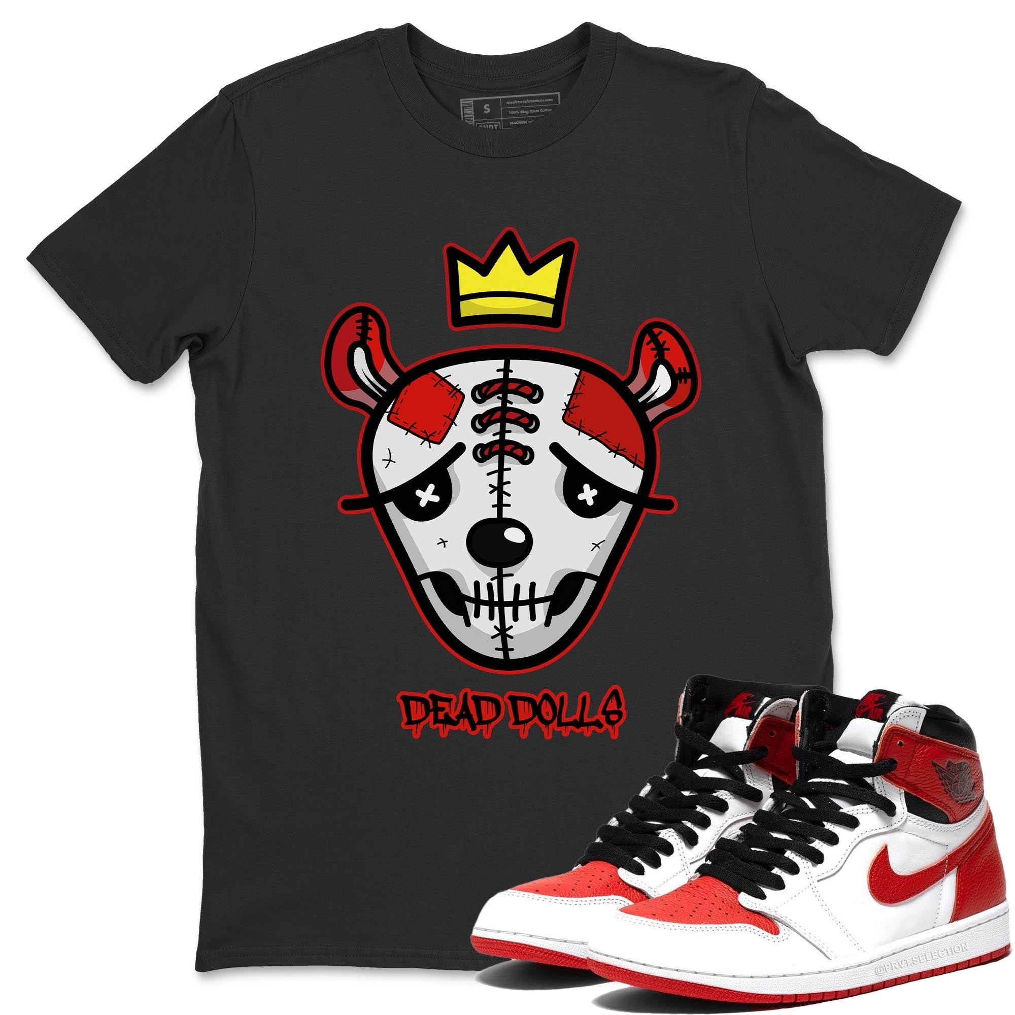 Dead Dolls Face Unisex Tops - Air Jordan 1 Heritage