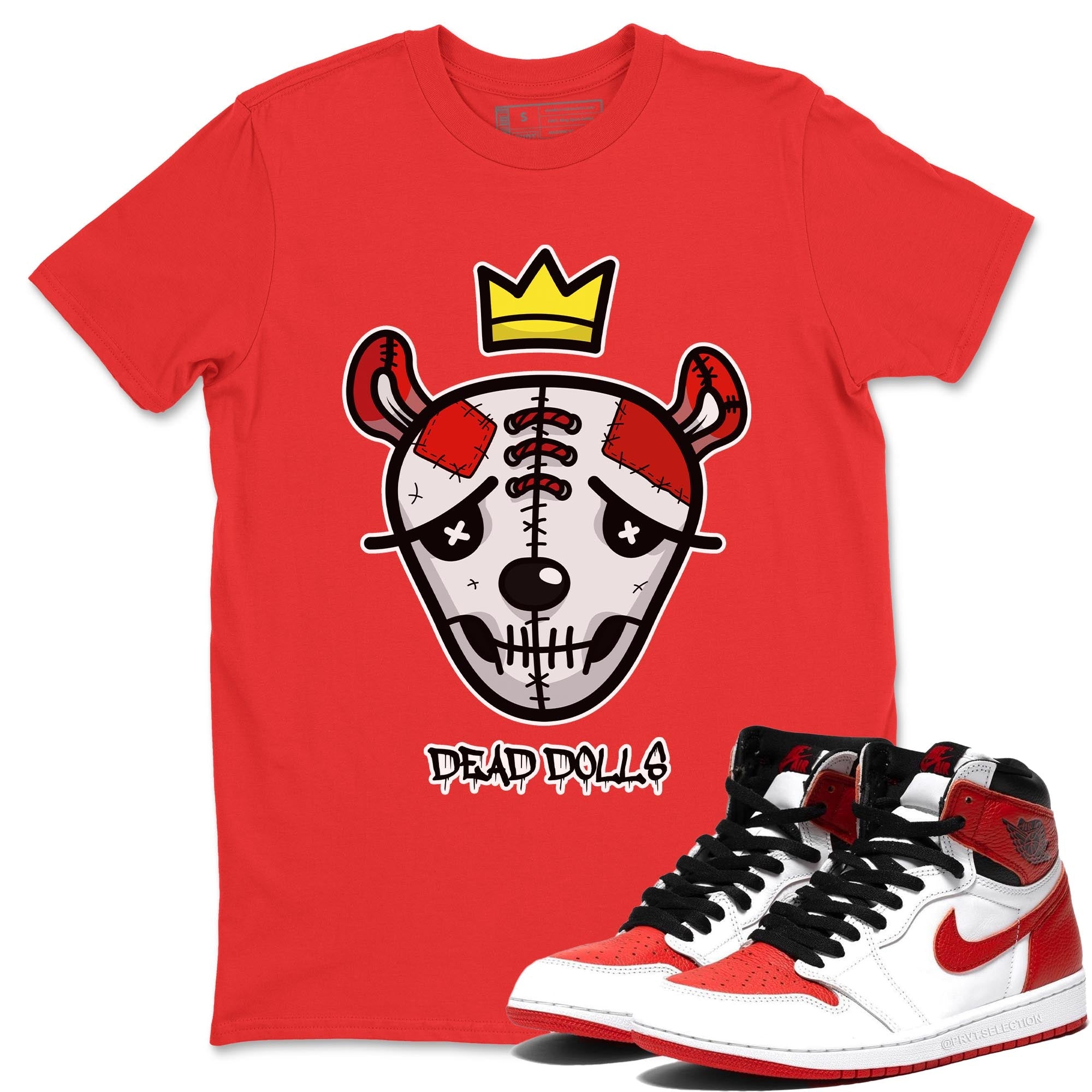 Dead Dolls Face Unisex Tops - Air Jordan 1 Heritage