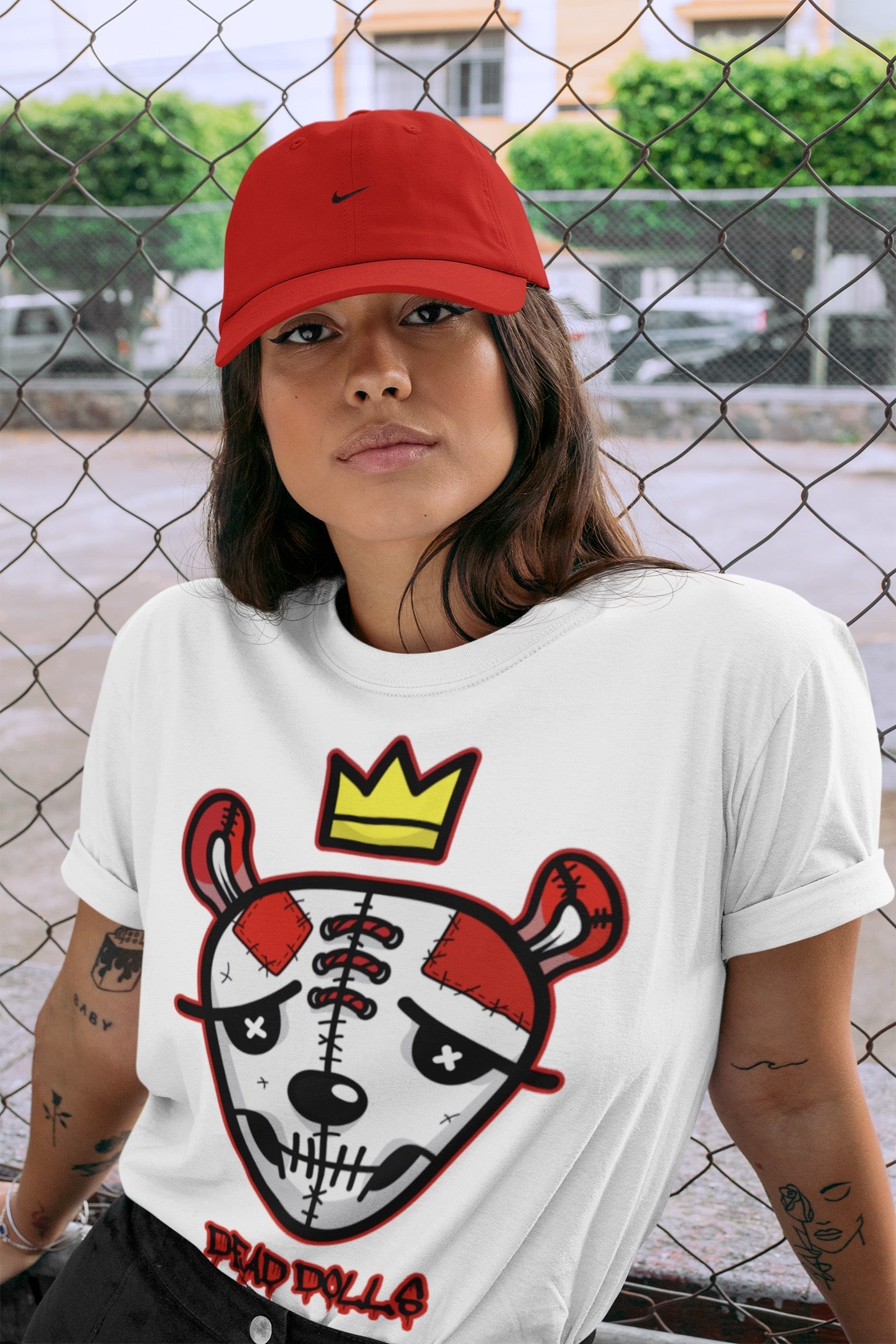 Dead Dolls Face Unisex Tops - Air Jordan 1 Heritage