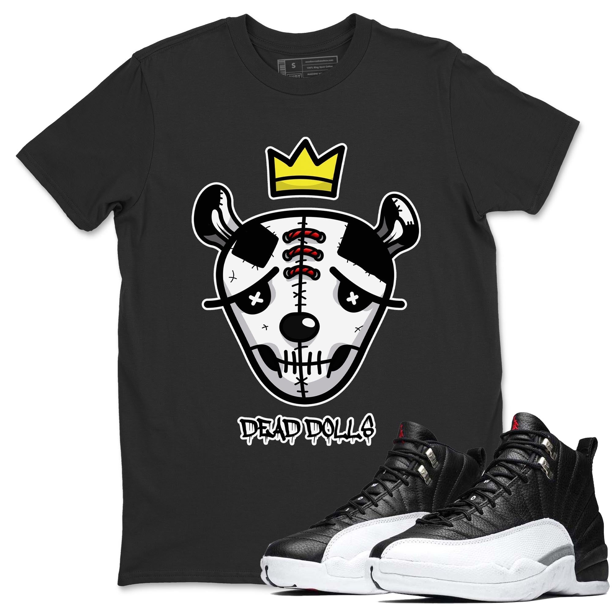 Dead Dolls Face Unisex Tops - Air Jordan 12 Playoffs