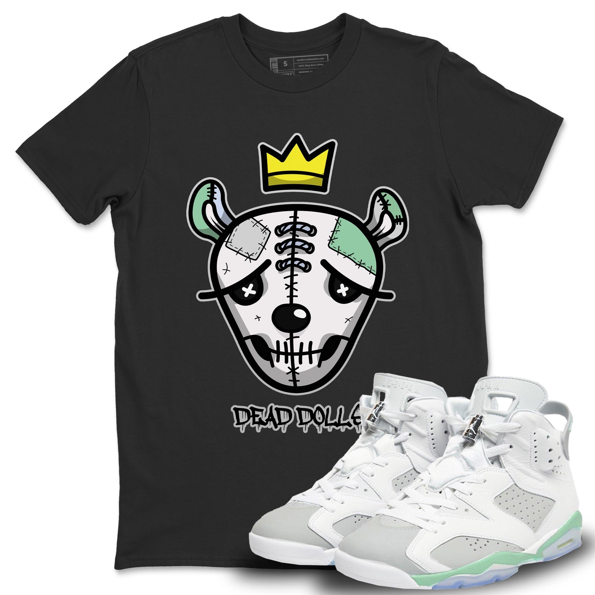Dead Dolls Face Unisex Tops - Air Jordan 6 Mint Foam