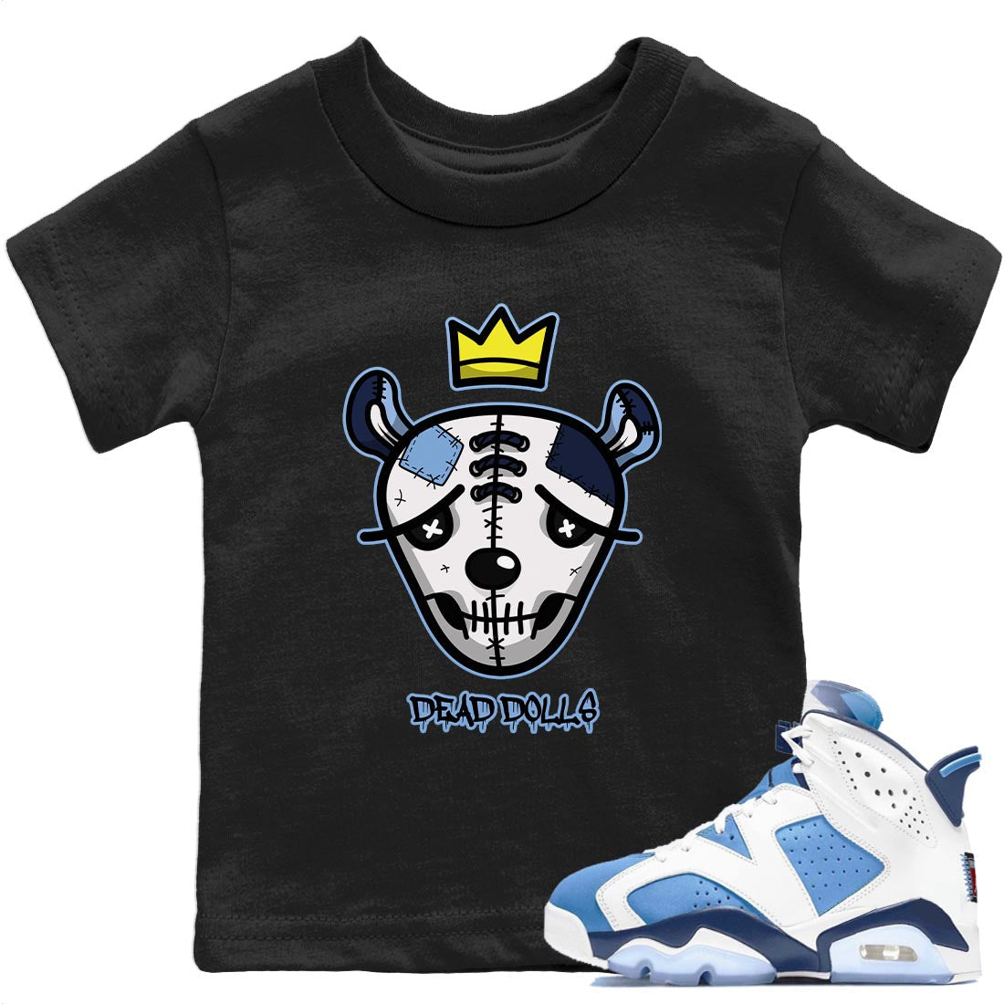 Dead Dolls Face Kids Tops - Air Jordan 6 UNC
