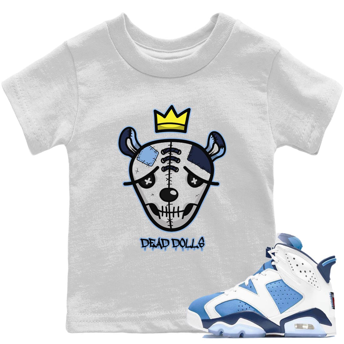 Dead Dolls Face Kids Tops - Air Jordan 6 UNC