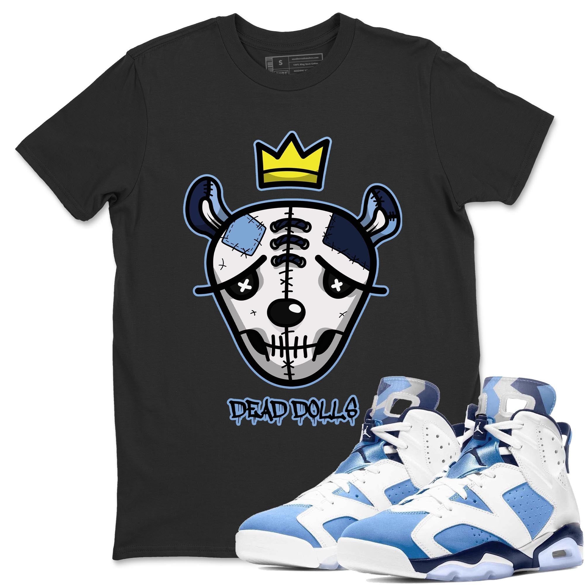 Dead Dolls Face Unisex Tops - Air Jordan 6 UNC