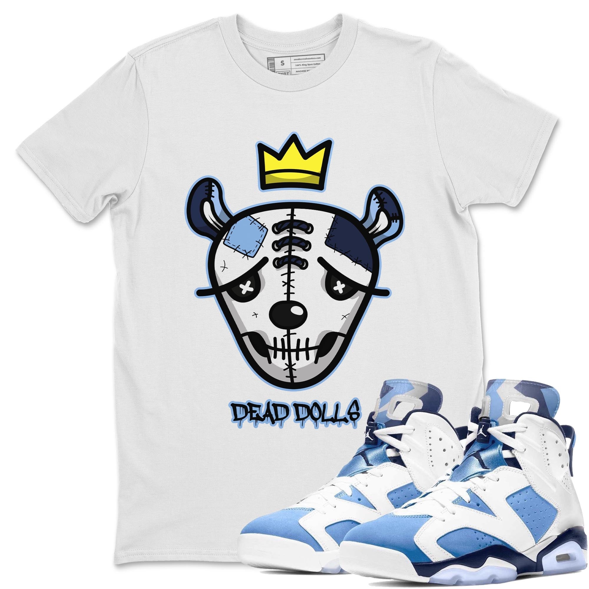 Dead Dolls Face Unisex Tops - Air Jordan 6 UNC