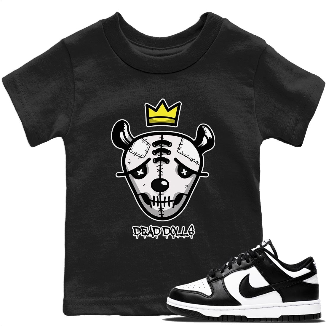 Dead Dolls Face Kids Tops - Dunk Panda