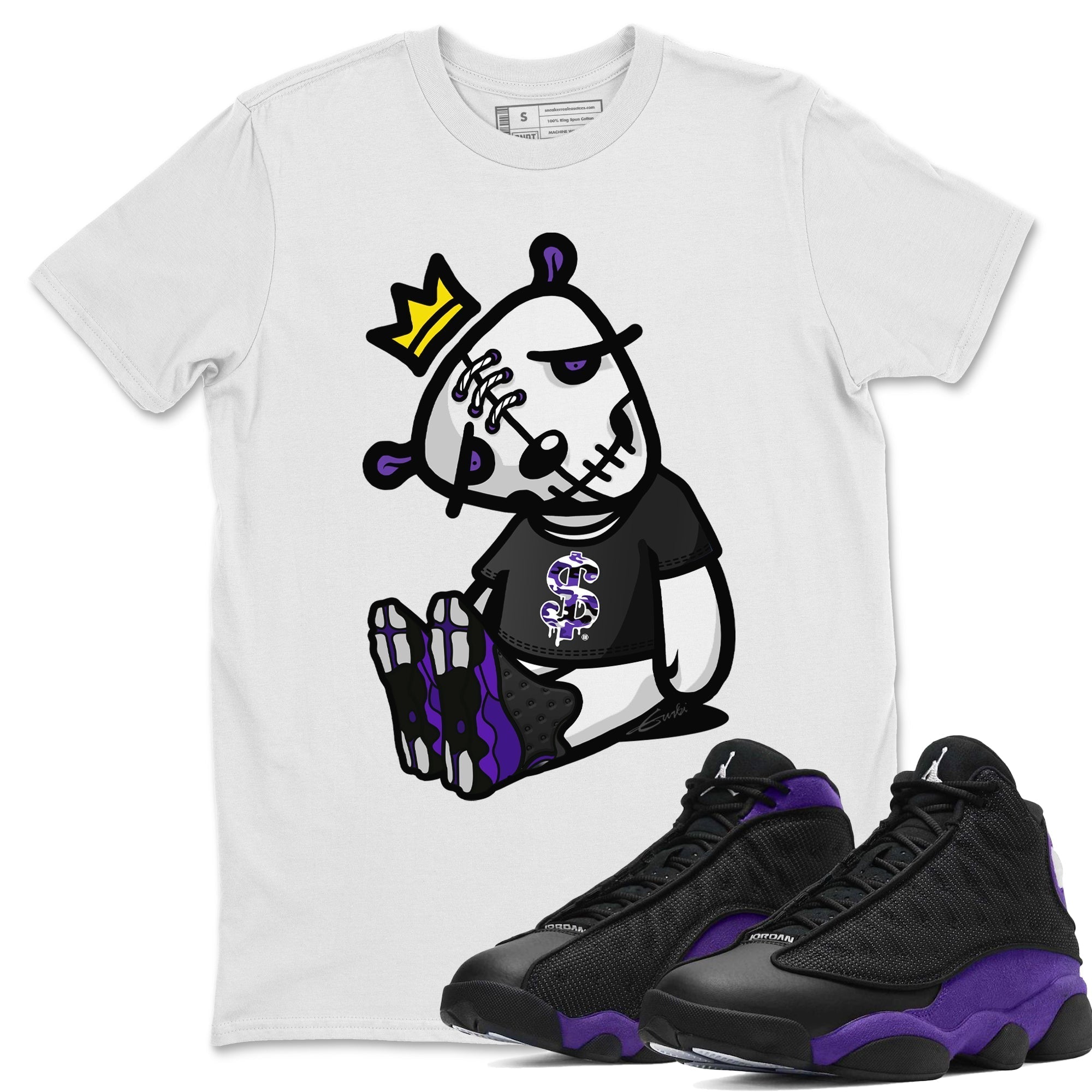 Dead Dolls Unisex Tops - Air Jordan 13 Court Purple