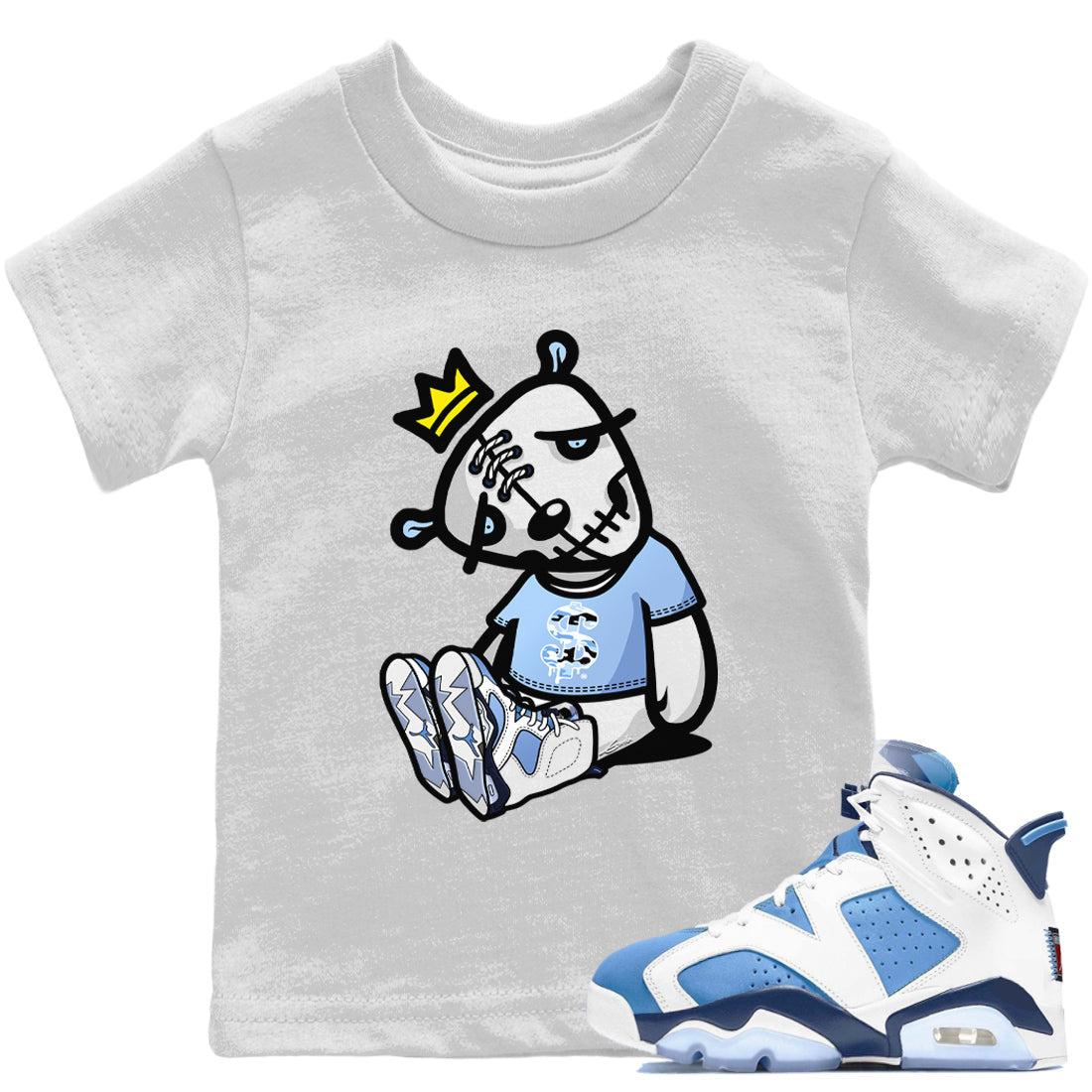 Dead Dolls Kids Tops - Air Jordan 6 UNC
