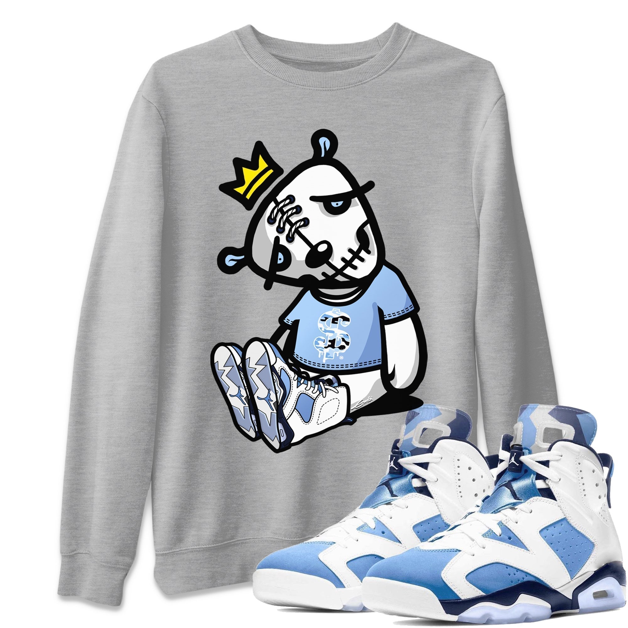 Dead Dolls Unisex Tops - Air Jordan 6 UNC