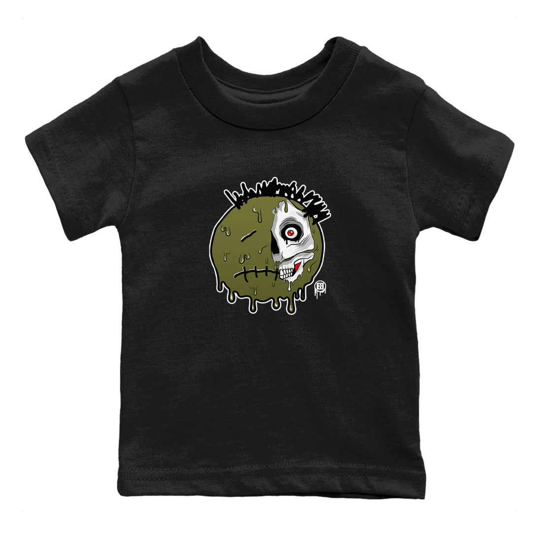 Dead Inside snkmatch Tees Kids - Air Jordan 1 Travis Scott Medium Olive