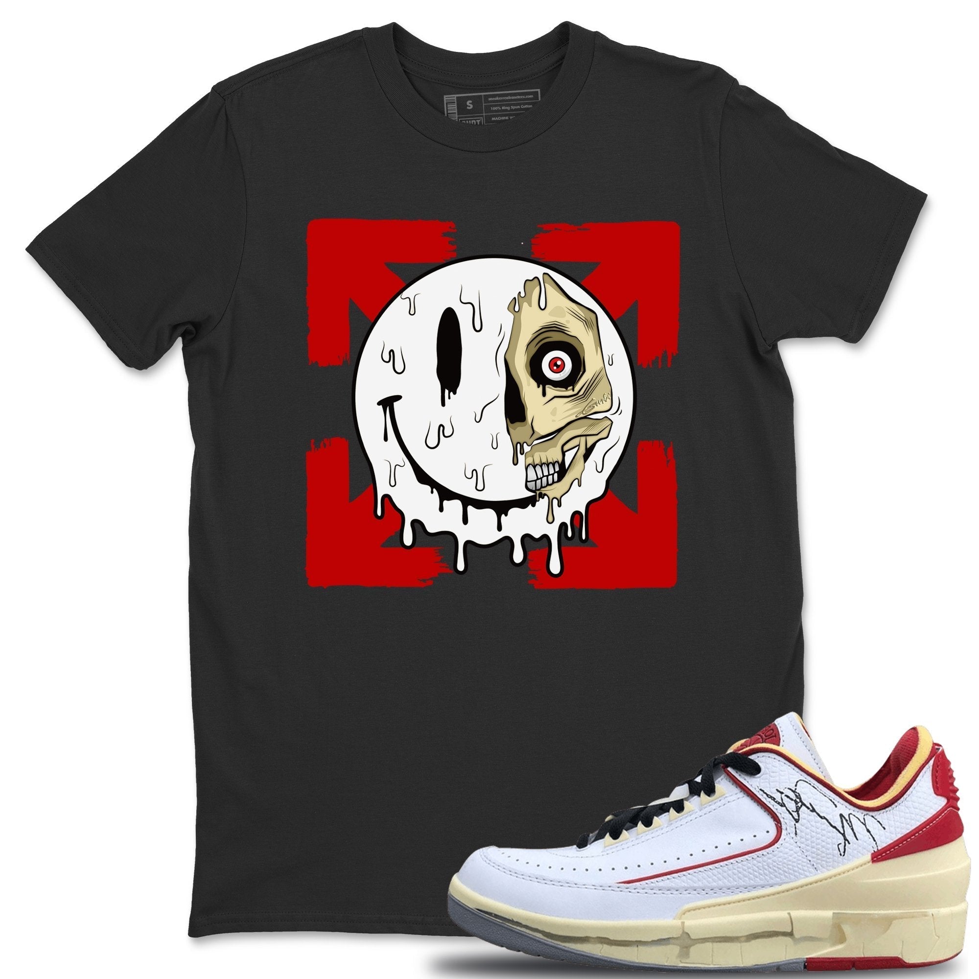 Dead Inside Unisex Tops - Air Jordan 2 OFF-WHITE Varsity Red