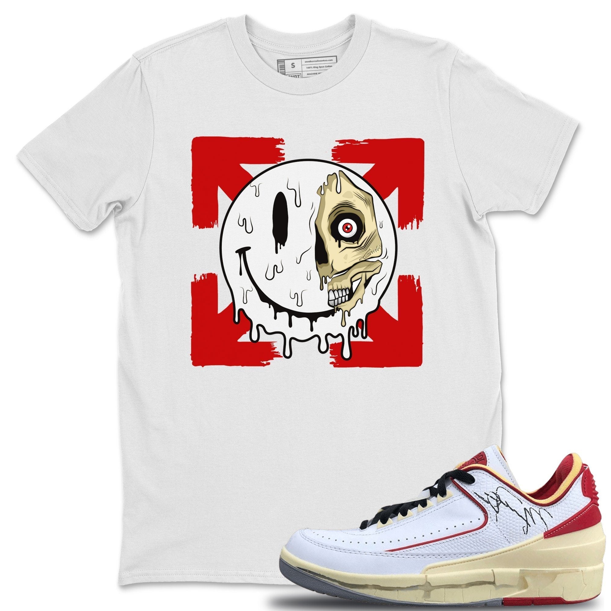 Dead Inside Unisex Tops - Air Jordan 2 OFF-WHITE Varsity Red