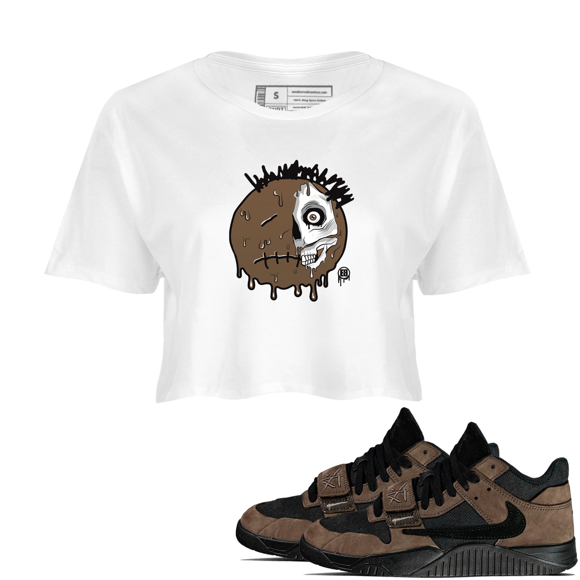 Dead Inside snkmatch Women's Top - Jordan Jumpman Jack Travis Scott Dark Mocha