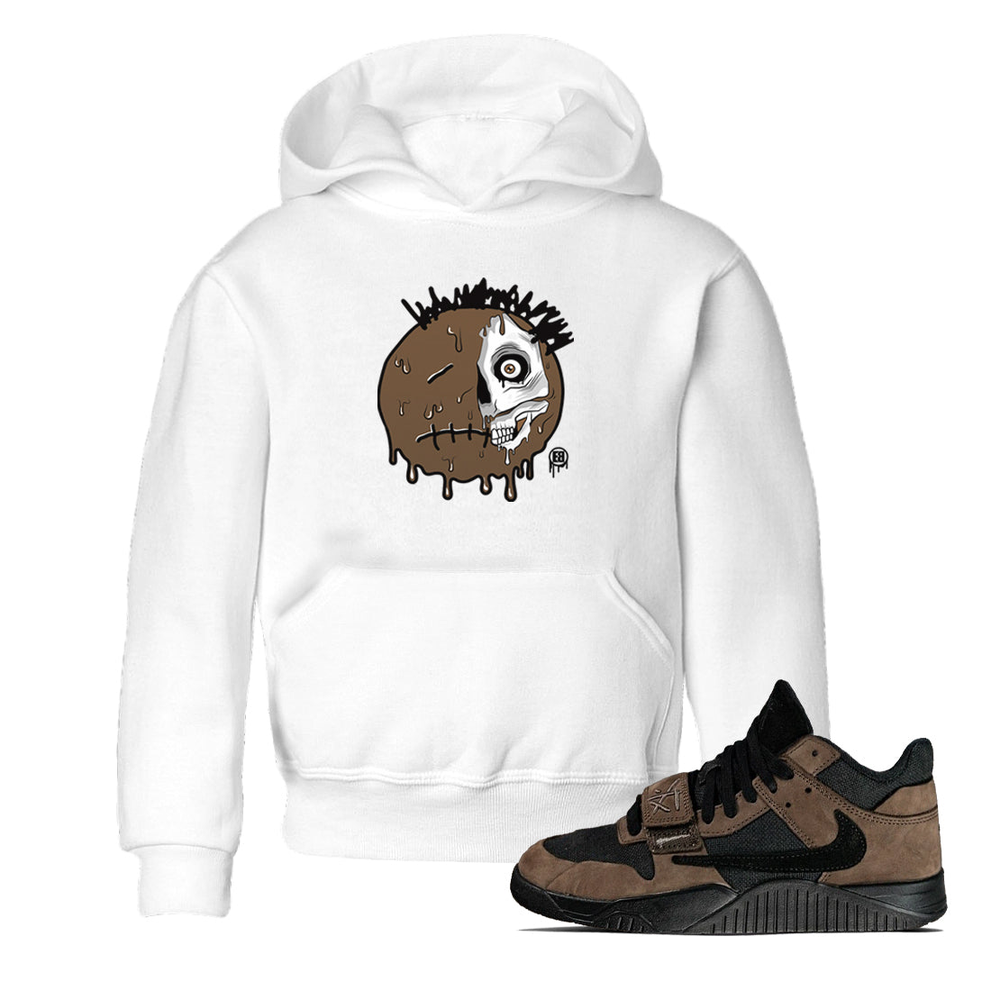 Dead Inside snkmatch Tees Kids - Jordan Jumpman Jack Travis Scott Dark Mocha