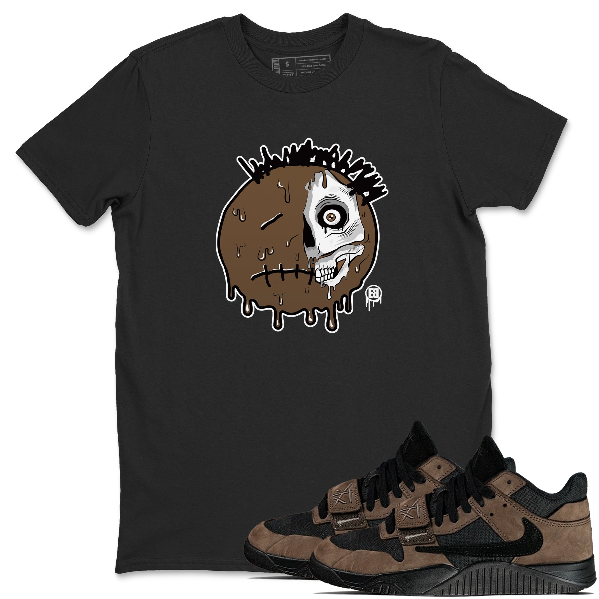 Dead Inside snkmatch Tees - Jordan Jumpman Jack Travis Scott Dark Mocha